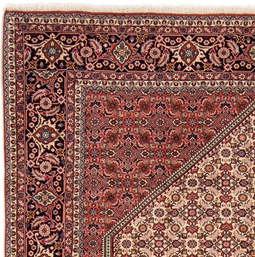 Orientteppich Perser - Bidjar - hellrot, Zertifikat mit 330 cm 15 mm, Handgeknüpft, morgenland, - rechteckig, Wohnzimmer, 247 x Höhe: Einzelstück