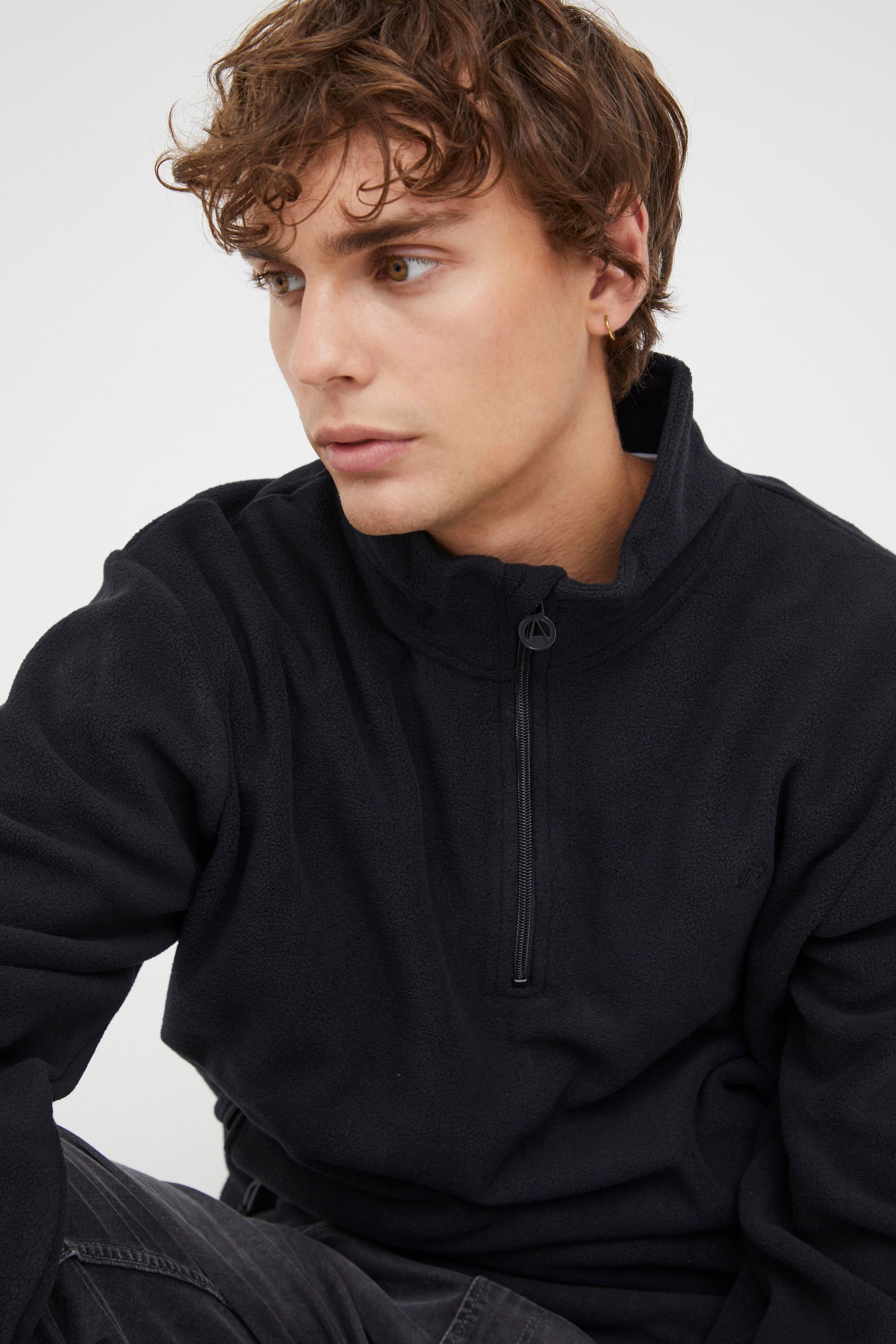 North Bend Troyer NBCotas M Atmungsaktiver Fleecepullover mit Troyer Kragen