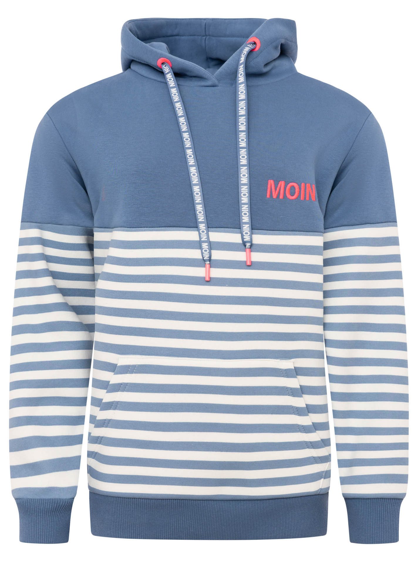Zwillingsherz Hoodie "Moin Streifen" Stickerei, Kapuze mit bedruckter Korde günstig online kaufen