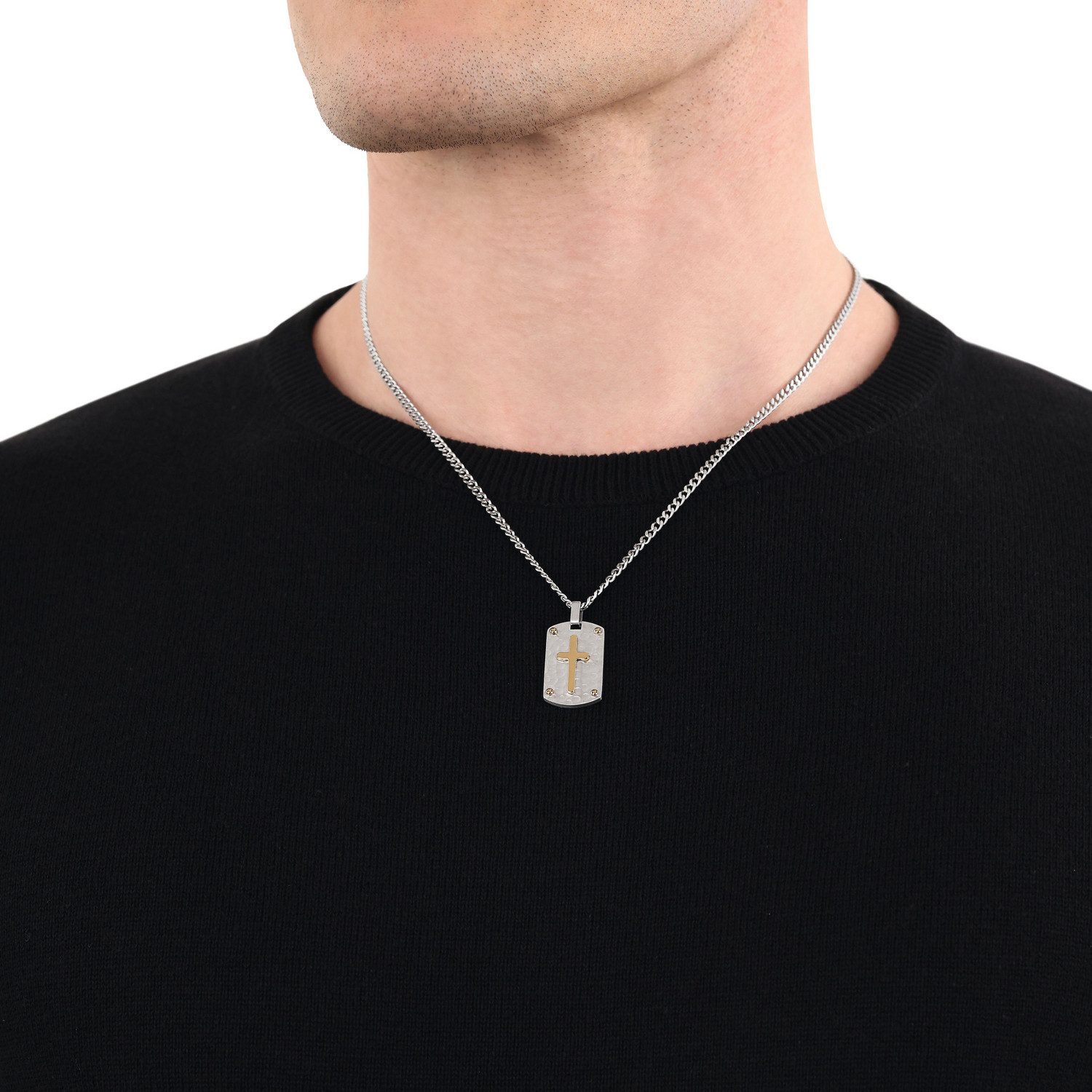 Amor Kette mit Anhänger Kreuz-Motiv