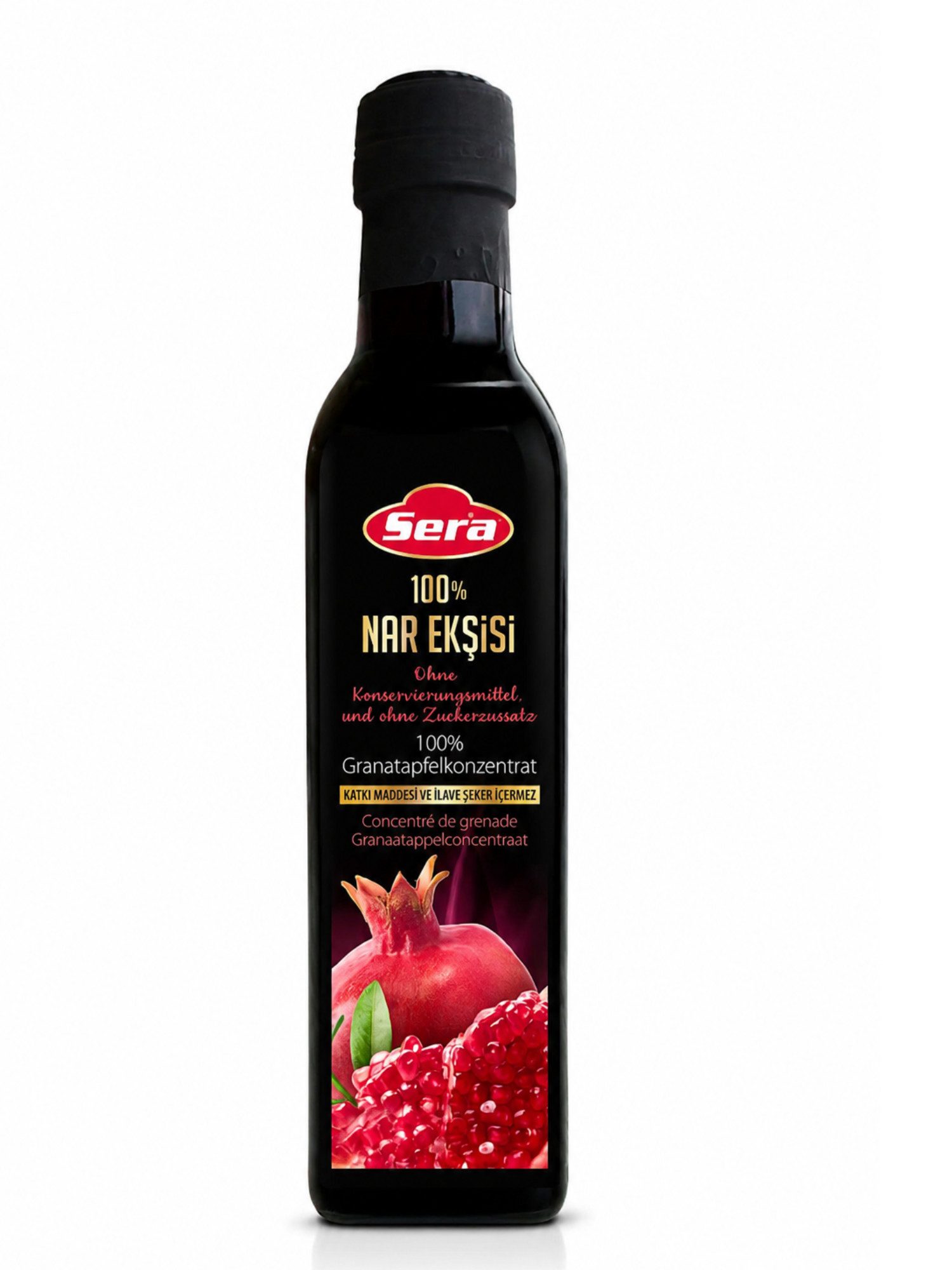 SERA FOOD Saucen Granatapfelkonzentrat ohne Zuckerzusatz, 1 x 250 ml, 1 St., 100% Granatapfelkonzentrat 250ml ohne Zuckerzusatz