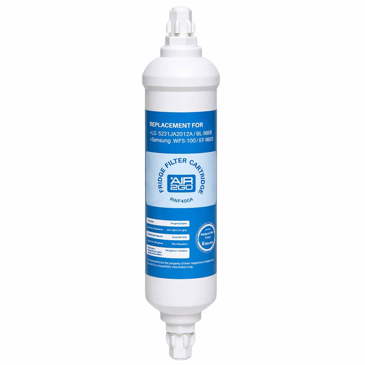 AIR2GO Wasserfilter für Daewoo RWF0400A, Zubehör für Kühlschrankfilter für Daewoo FRN U21 DCBI, FRNM560D2S, FRNM570F2B, FRNU20DA, FRNU20FAI, FRNU20FCC, FRNU21FAI, FRNX22D2VI, FRS2011EAL, FRS2011IAL, FRS2030IBE, FRS2031EAL, FRS2031IAL, FRS2031WAL, FRS2032IBE, FRS2041WAL, FRS2211IAL, FRS2411IAL, FRS2431IAL, FRST20DAA, FRST20DAM, FRST20DAS, FRST20FAM, FRST20FAN, FRST20FAS, FRST22DAM, FRST22FAS, FRST24DAM, FRST24FAN, FRSU20DA, FRSU20DAI, FRSU20DAV, FRSU20DCB, FRSU20DCC, FRSU20DCI, FRSU20DL, FRSU20FAI, FRSU20FAV, FRSU21DAI, FRSU21DAV, FRSU21DCB, FRSU21DCC, FRSU21DCW, FRSU21DFV, FRSU21FAI, FRSU21FAII, FRSU21FAV, FRSU21FFV, Passend für Kühlschränke von Daewoo