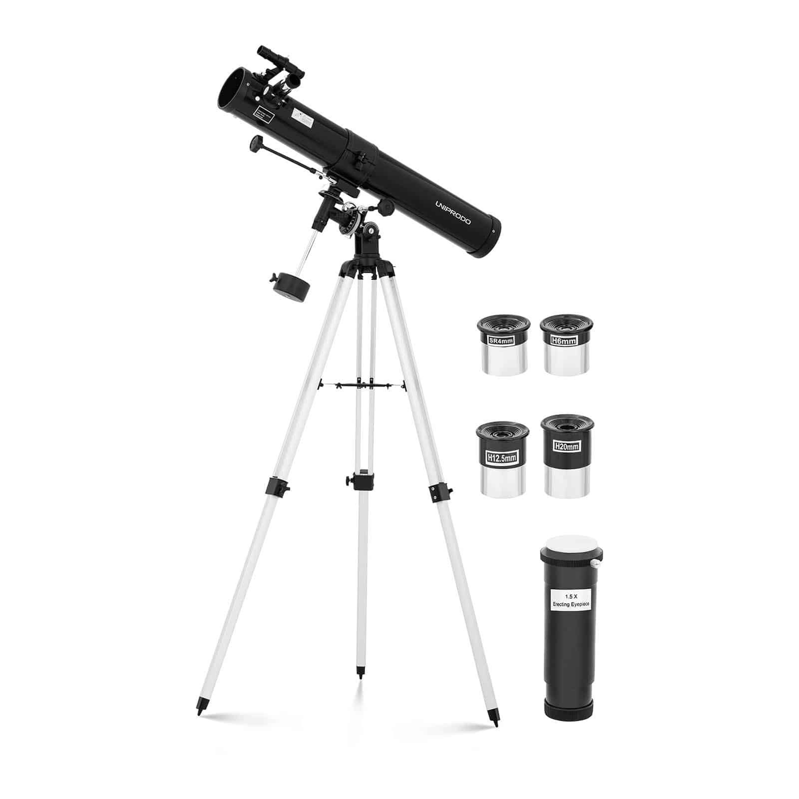 Spiegelteleskop Astronomie Reflektor Teleskop Uniprodo Einsteiger Teleskop Fernrohr 900