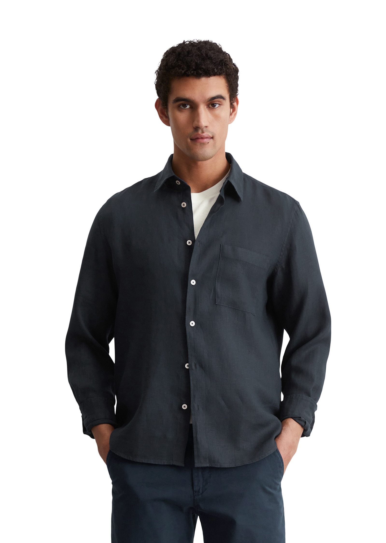 Marc O'Polo Leinenhemd im klassisch cleanen Look günstig online kaufen