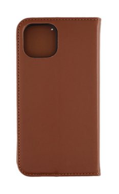 JAMCOVER Handyhülle Echt Leder Bookcase - Handytasche für Apple iPhone 14 (15,4 cm/6,1 Zoll), Kartenfach und Standfunktion