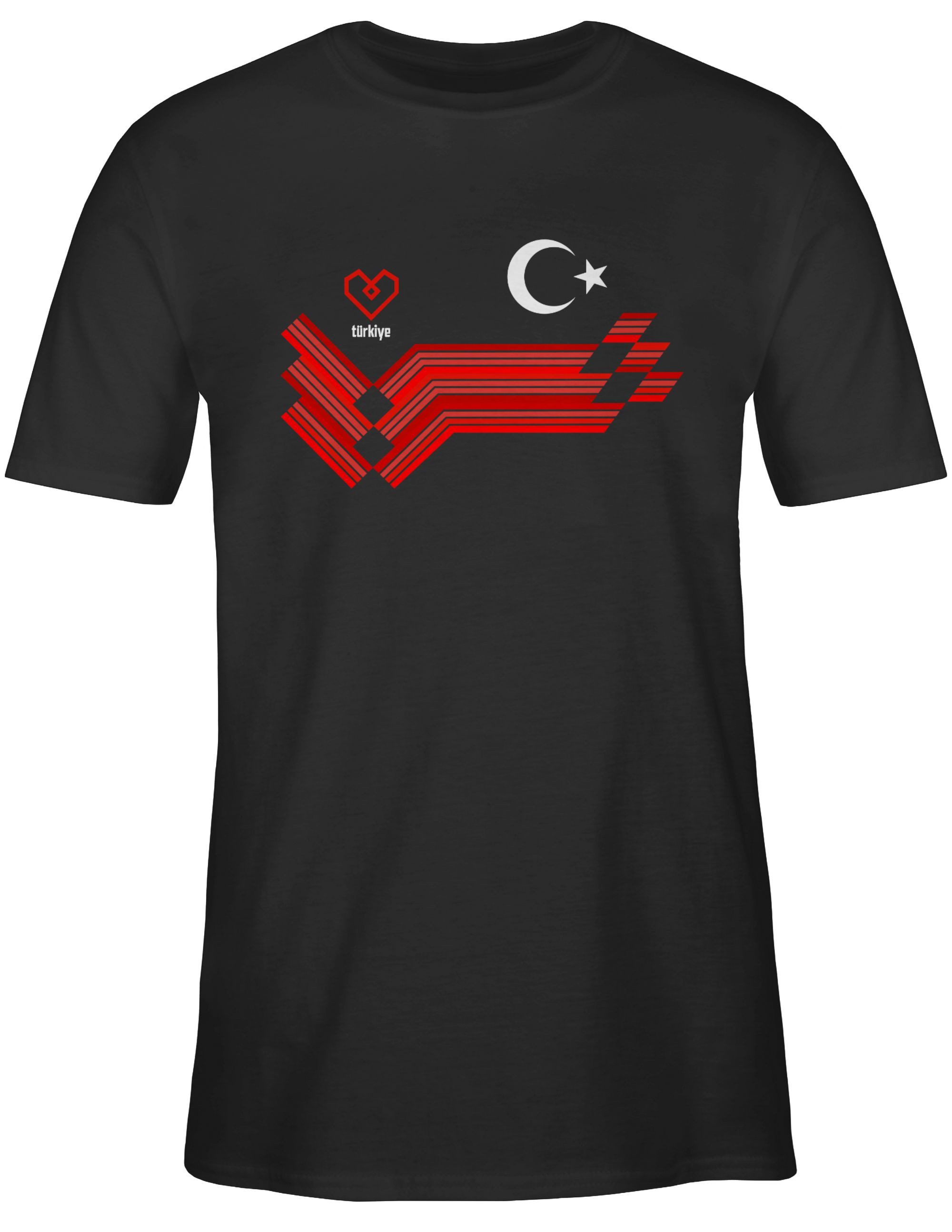 Shirtracer T-Shirt Türkiye Fanartikel EM, Türkei Wappen 2026 Fussball WM Fanartikel