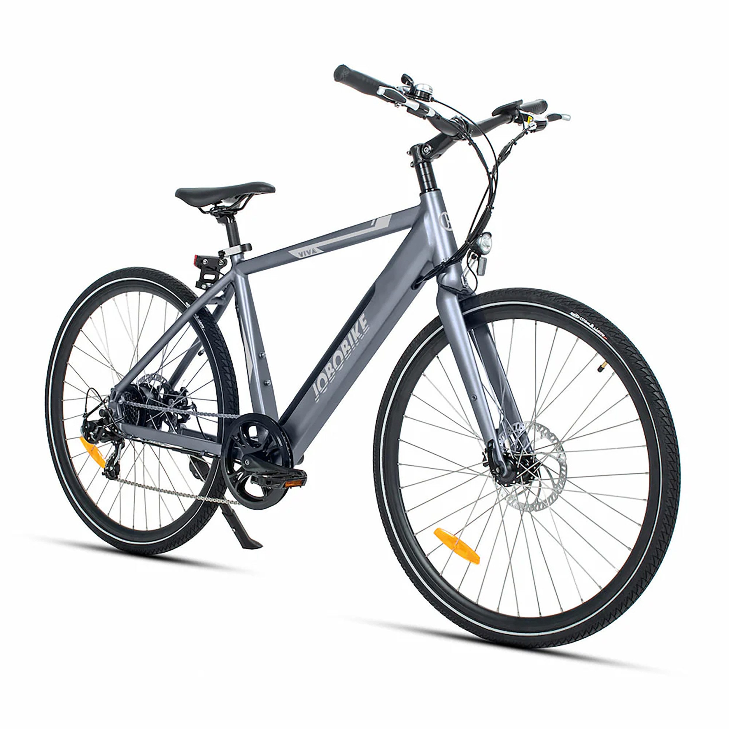 JOBOBIKE E-Bike VIVA 2.0 28 Zoll City-Pedelec E-bike, Trekking Elektrofahrrad, 7 Gang, Kettenschaltung, Heckmotor, 400 Wh Batterie, Ebike, Ebike für Damen und Herren