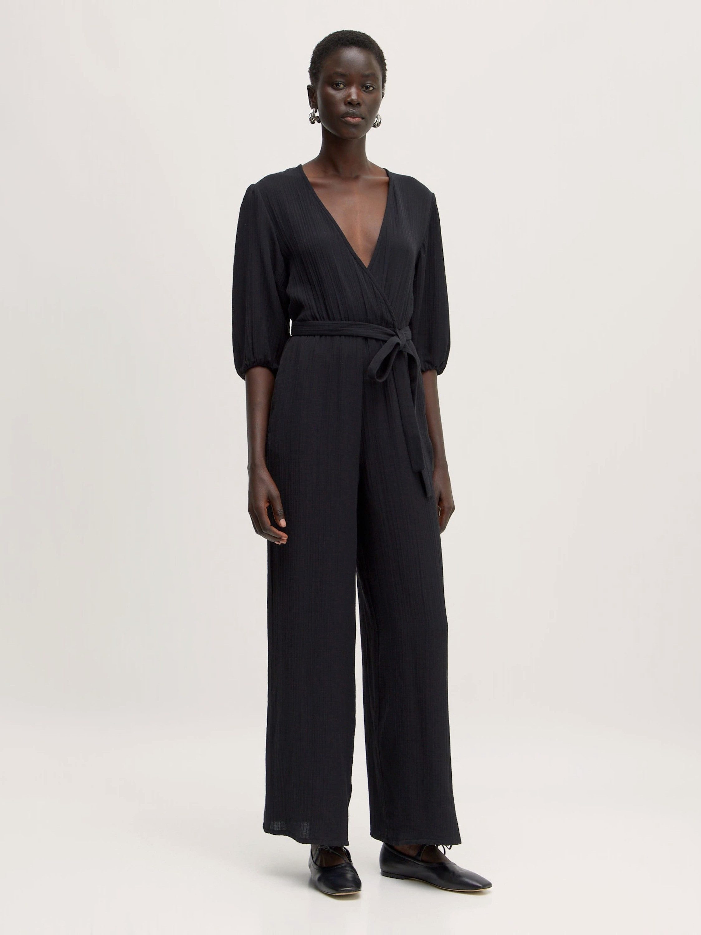 EDITED Jumpsuit Davide (1-tlg) Wickel-Design günstig online kaufen