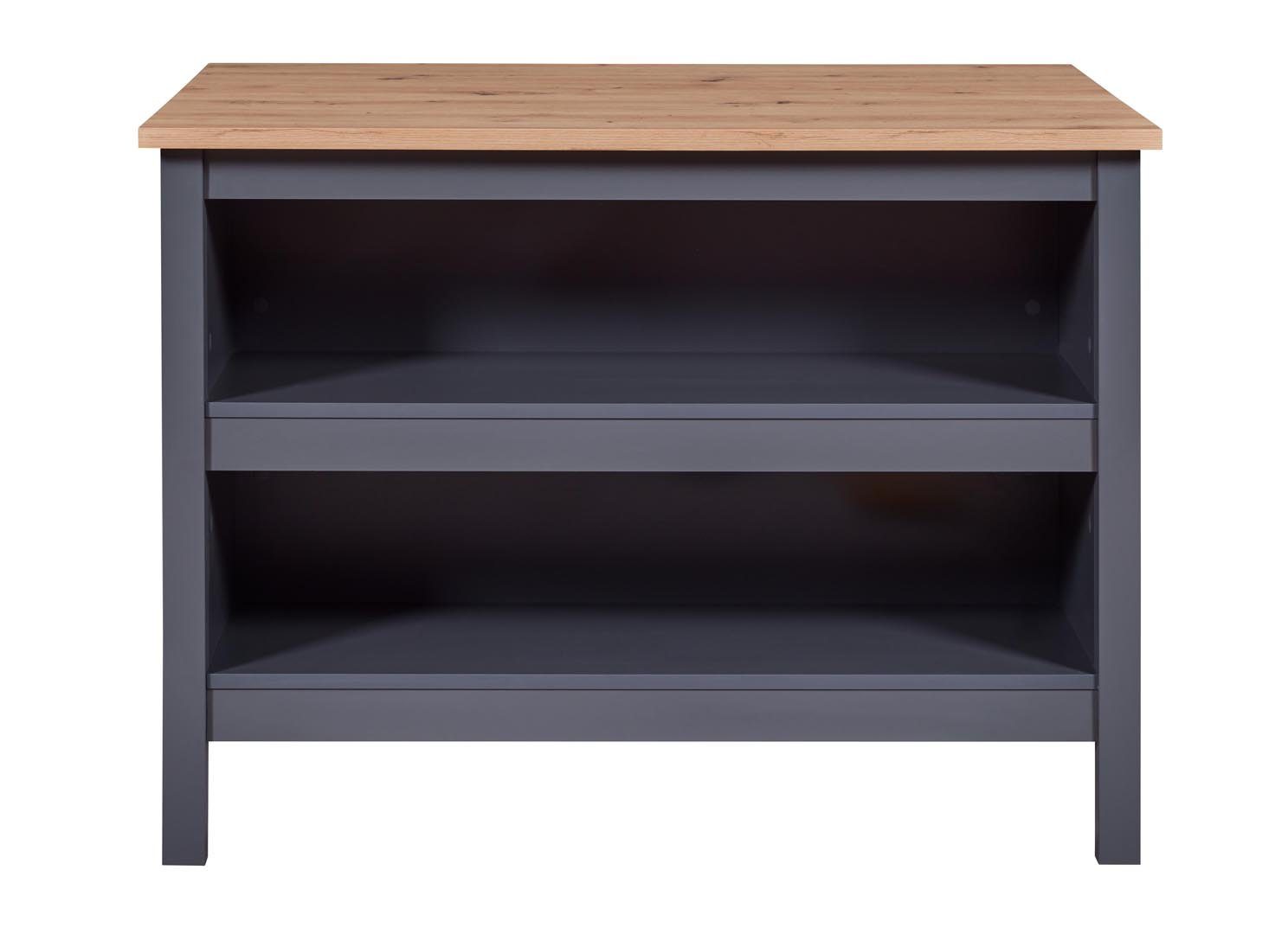 Inter Link Sideboard Nellina Sideboard Küchen-Ø, 2 Ablagen grau, Artisa