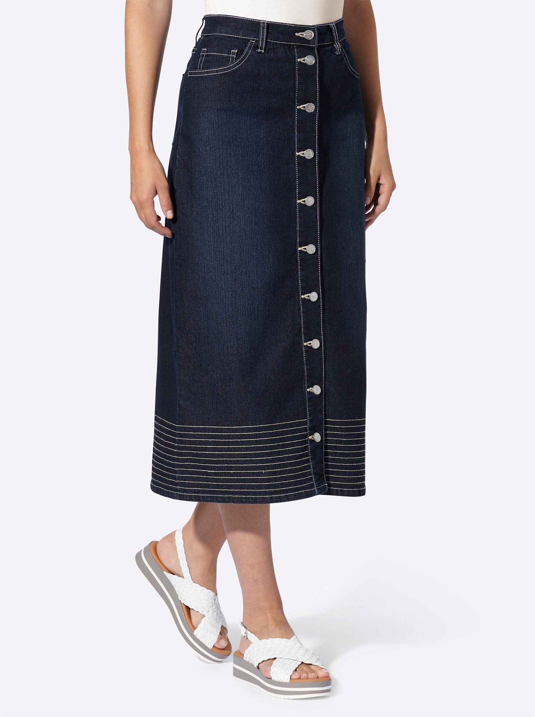 A-Linien-Rock Jeansrock .