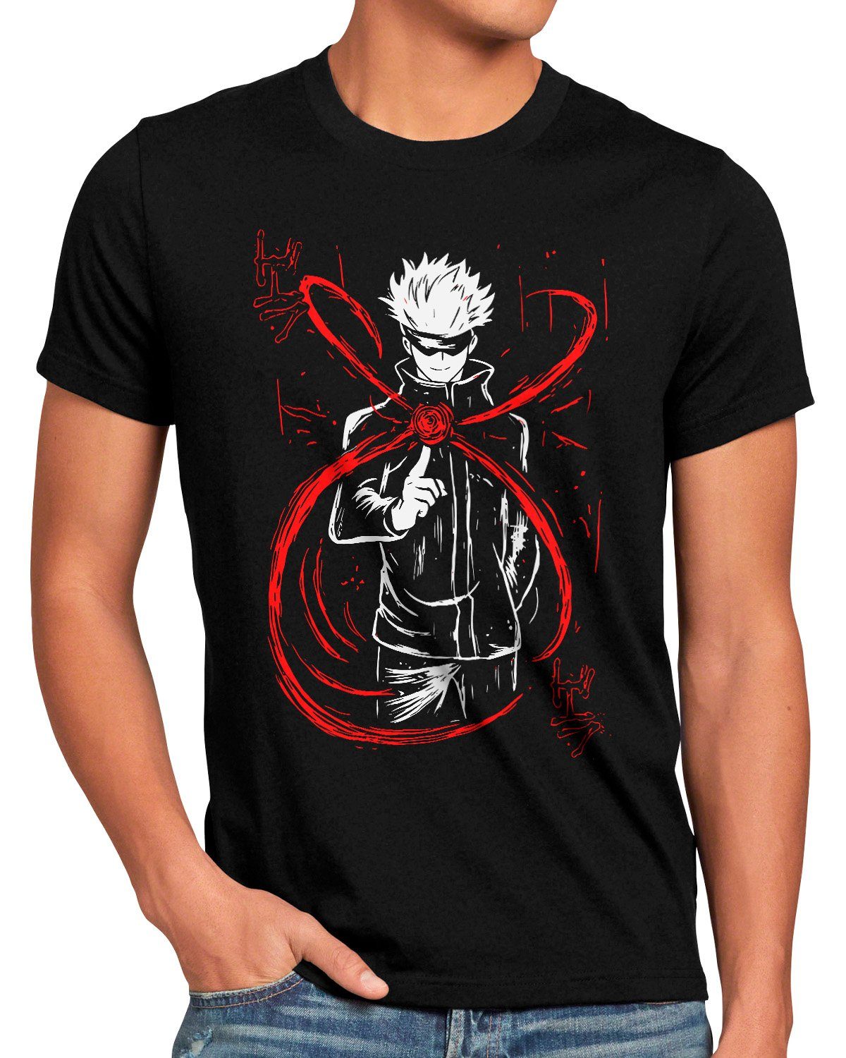 style3 T-Shirt Fly Satoru jujutsu kaisen günstig online kaufen