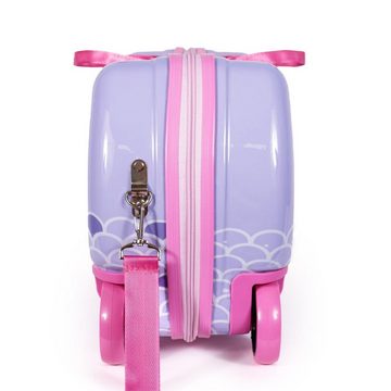 MILK&MOO Handgepäck-Trolley MILK&MOO Fahrbare Kinderkoffer Kleine Meerjungfrau-Muster