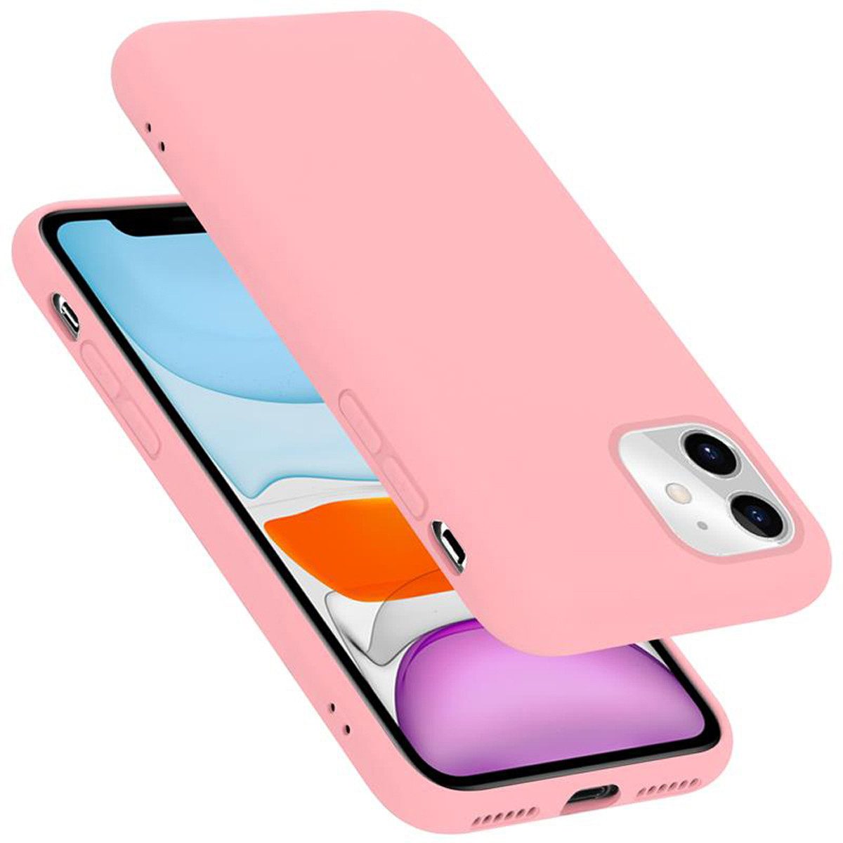 Cadorabo Handyhülle für iPhone 11 Hülle Apple iPhone 11, Flexible Hülle TPU Silikon Schutzhülle Back Cover Case