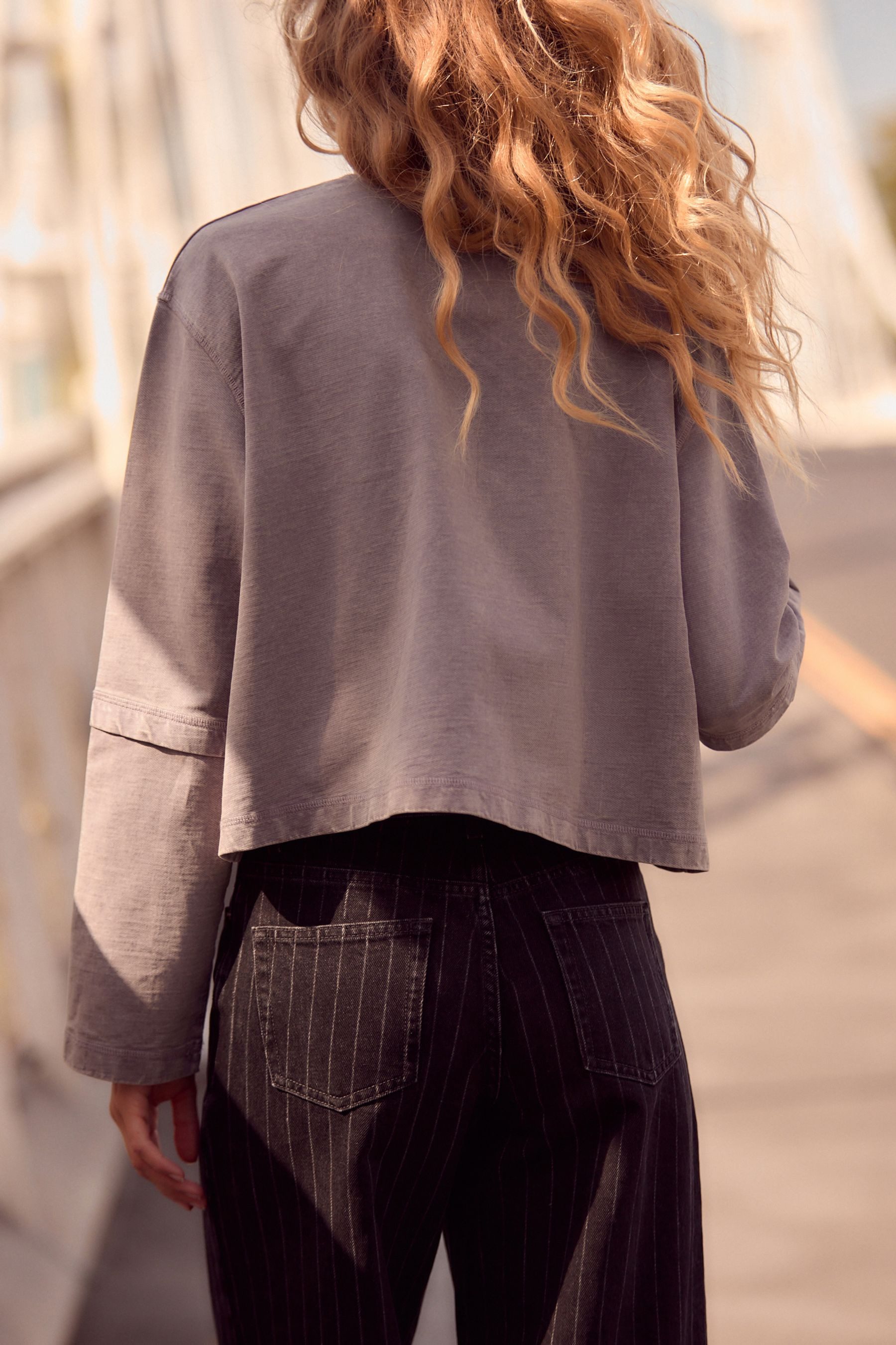 Next Sweatshirt Relaxed Fit Henley Sweatshirt günstig online kaufen