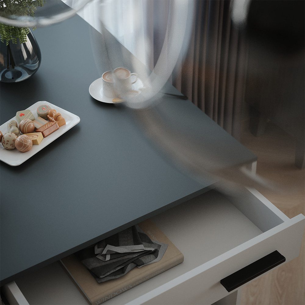 Vicco Bartisch Repose, Anthrazit/Weiß, 67 x 100 cm