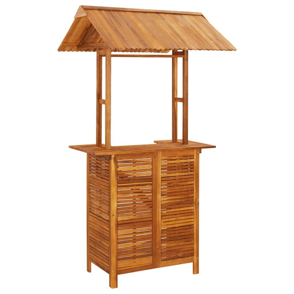vidaXL Gartenlounge-Set 5-tlg. Gartenbar-Set Massivholz, (4-tlg)