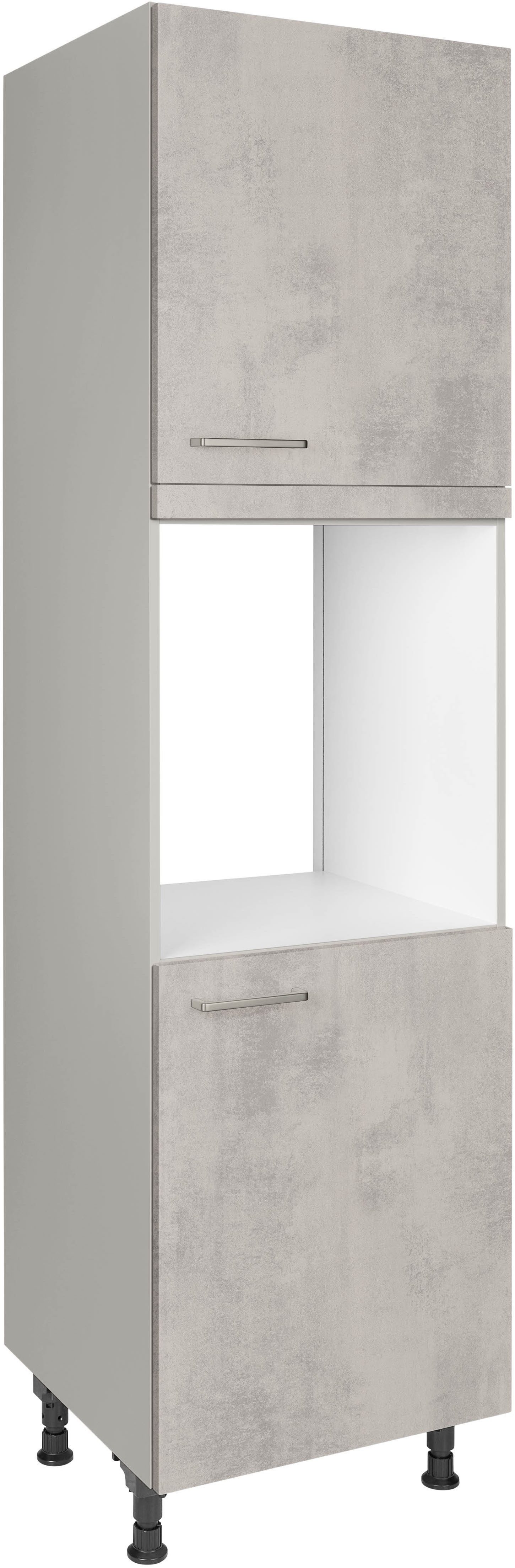 nobilia® Herdumbauschrank "Riva", Ausrichtung wählbar, mit zwei zusätzlichen Türen, vormontiert, Breite/Höhe: 60/167,8 cm