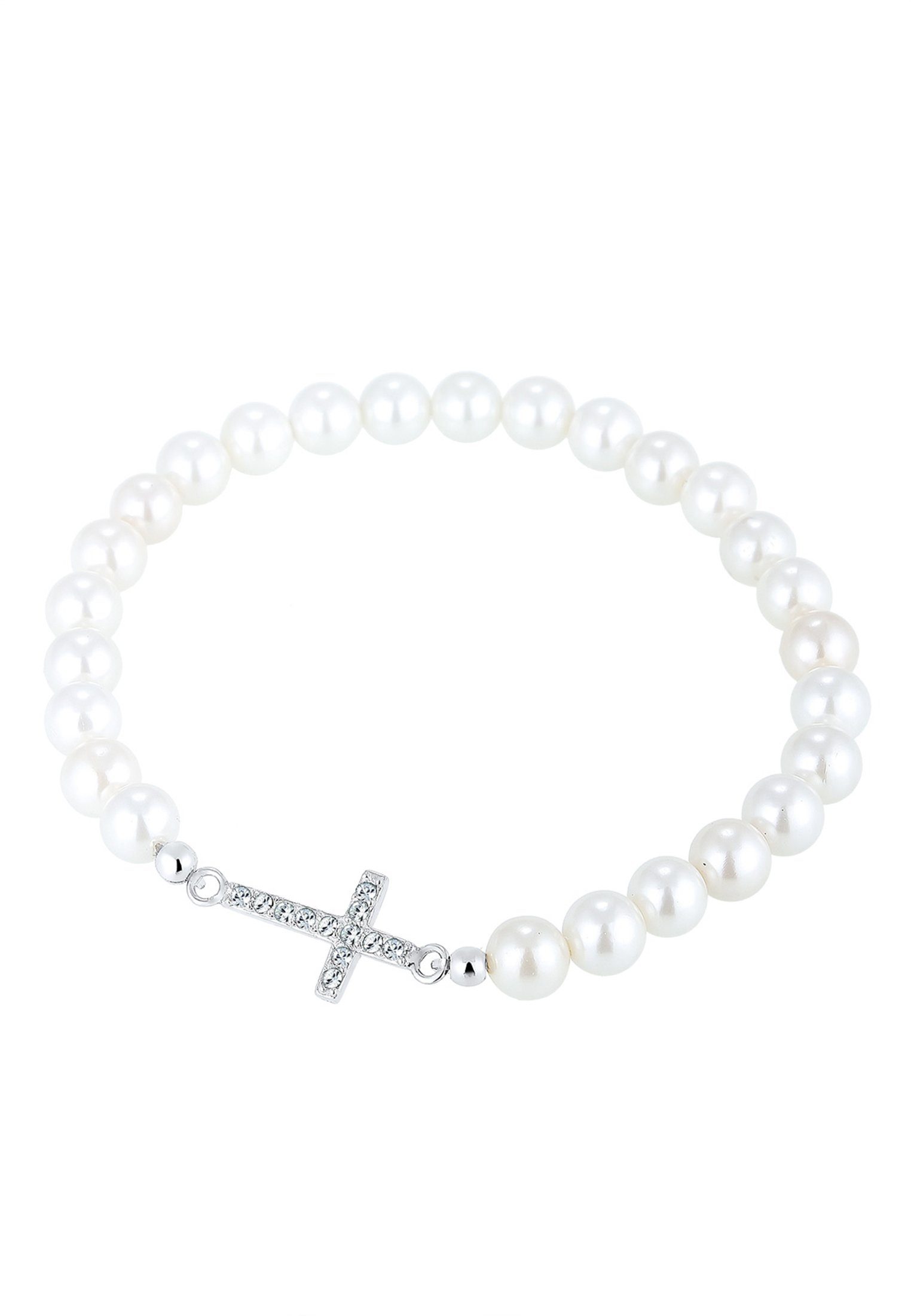 Elli Perlenarmband Perlen Kreuz Glas Kristalle günstig online kaufen