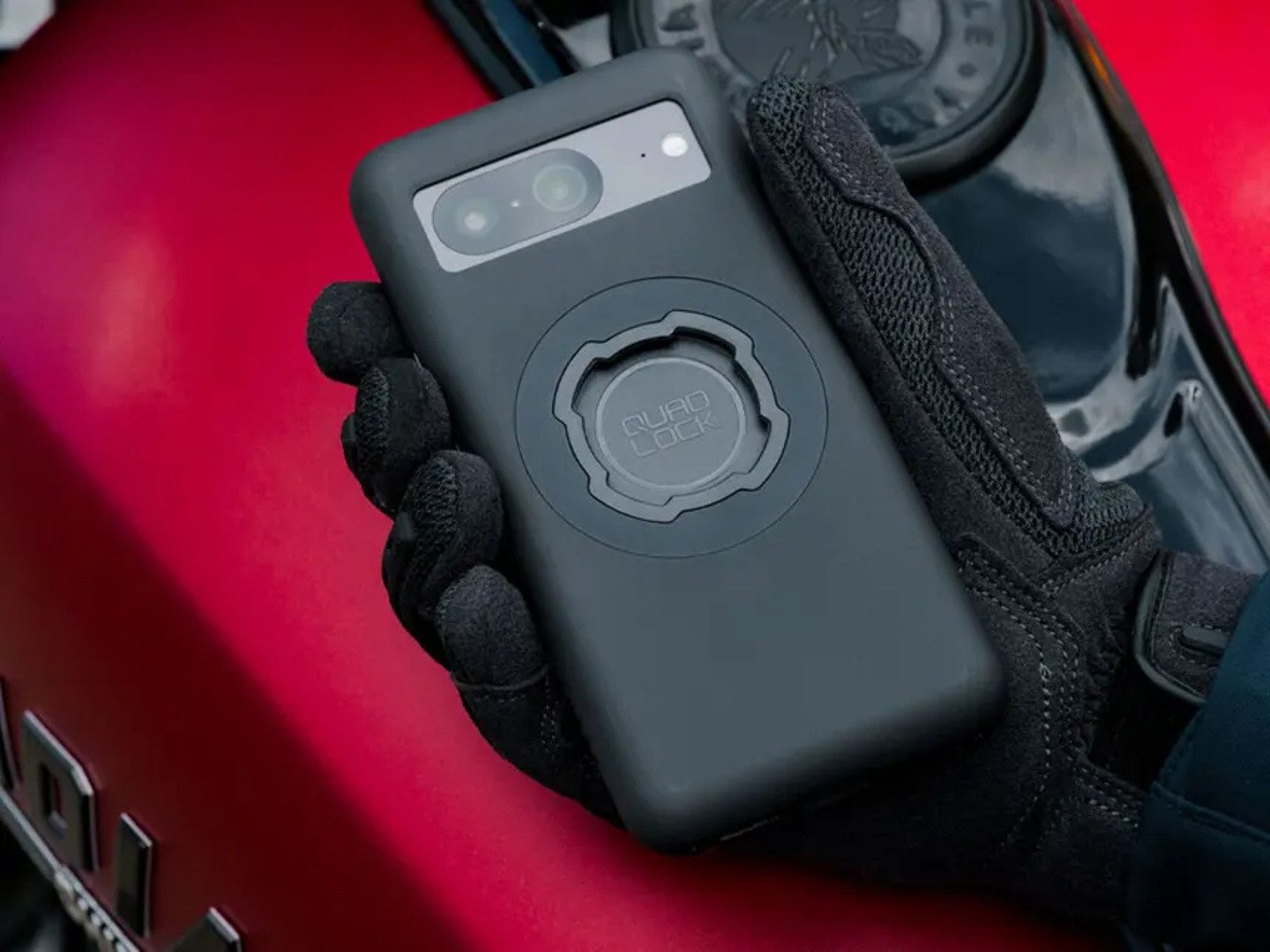 Quad Lock Handy-Halterung QUAD LOCK MAG Case Handy Schutz Hülle passend für Google Pixel 8 Pro