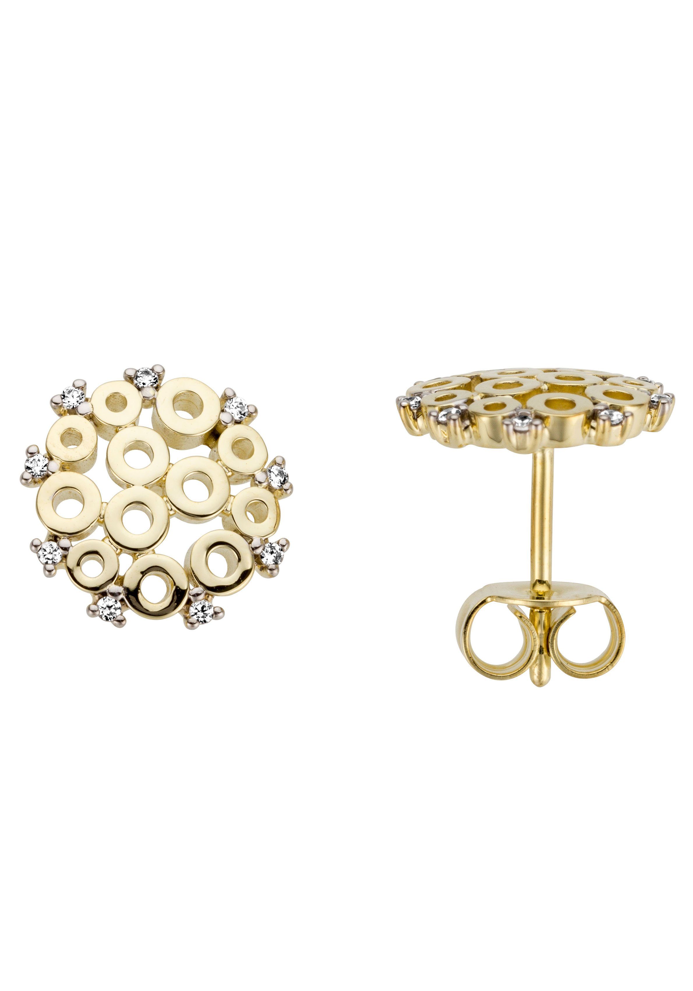 Firetti Paar Серьги-гвоздики Schmuck Geschenk Gold 585 Ohrschmuck, mit Brillant - Krappenfassung