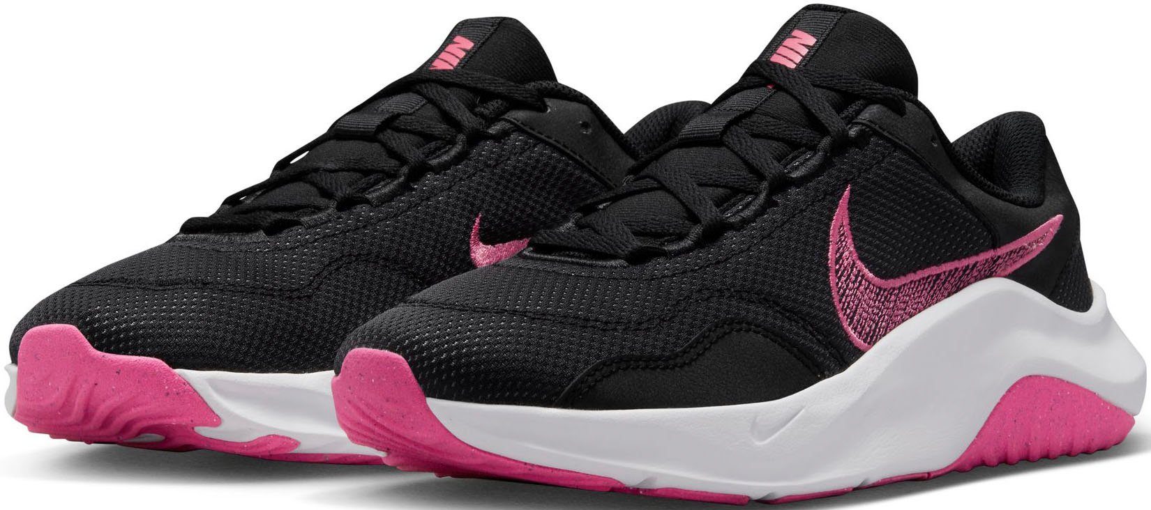 Nike LEGEND ESSENTIAL 3 Fitnessschuh BLACK-PINKSICLE-PARTICLE-GREY