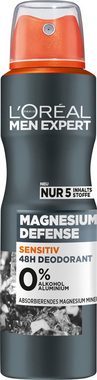 L'ORÉAL PARIS MEN EXPERT Deo-Spray Magnesium Defense, Packung, 6-tlg.