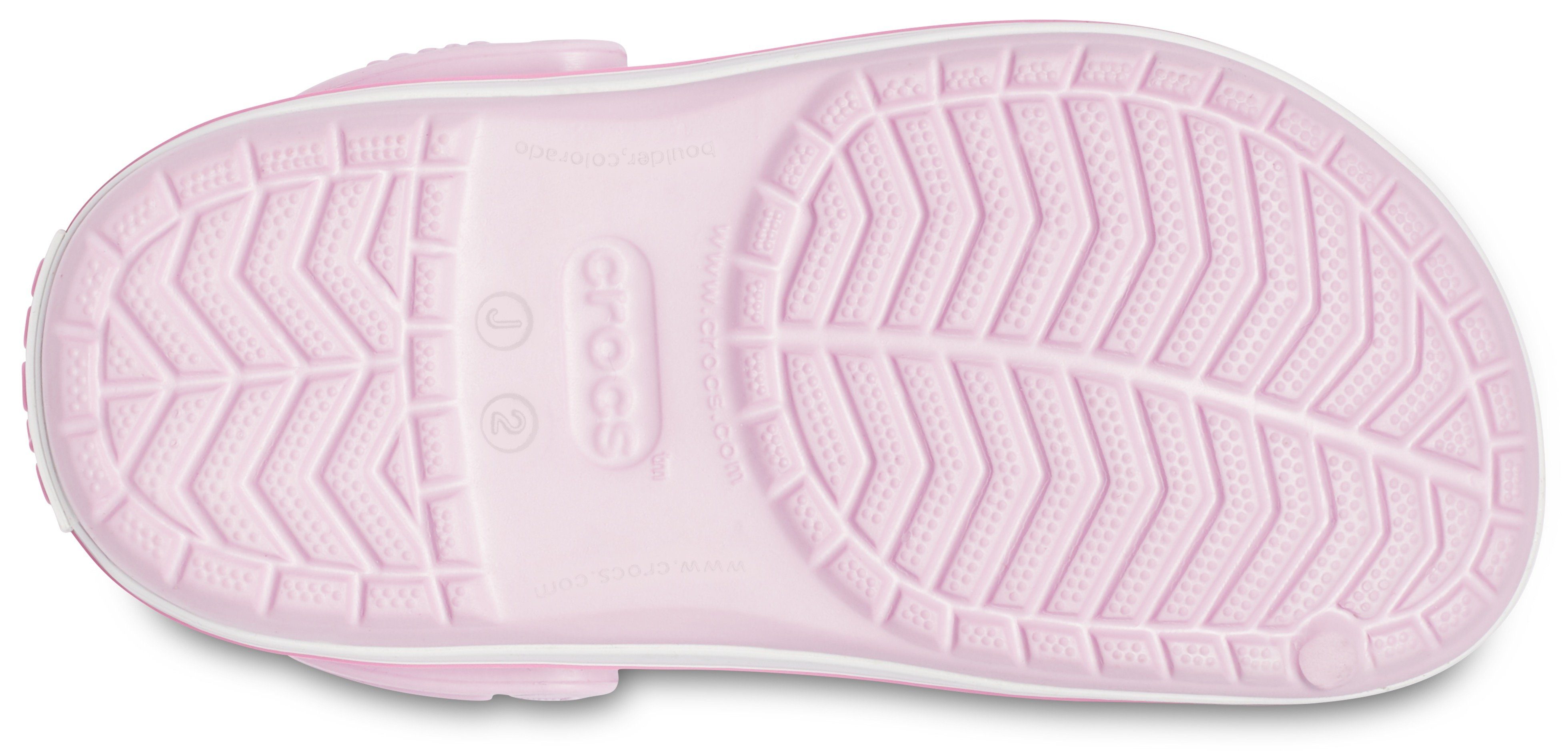 Crocs Crocband Clog K Clog Sommerschuh, Schlappen, Hausschuh, Badeschuh mit Kontrast-Akzenten