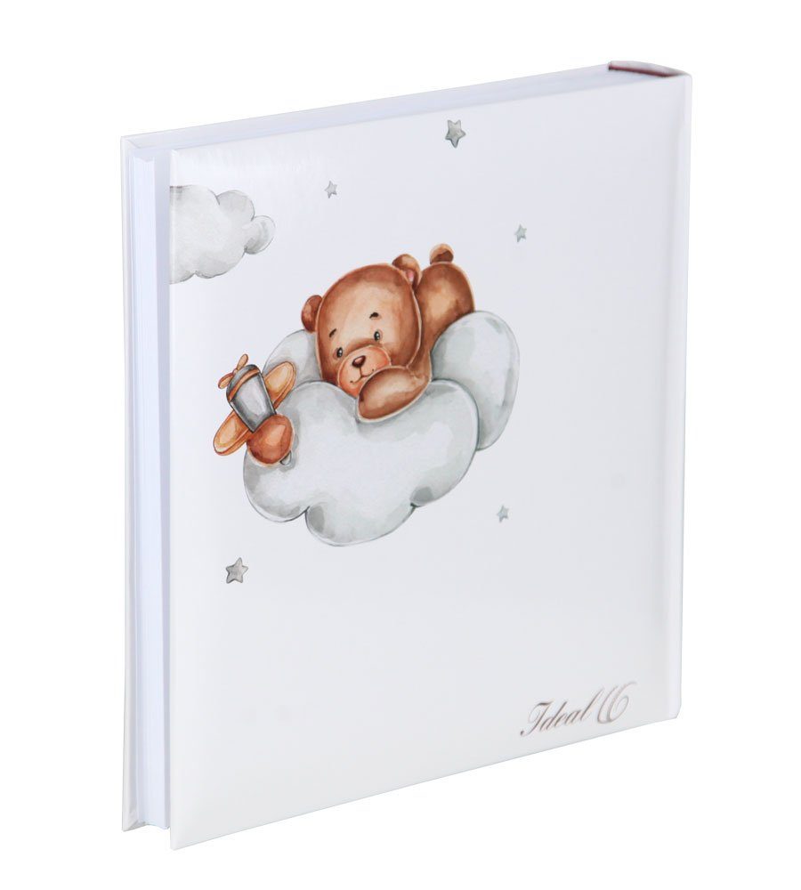 Kinder Album Flügzeug TREND Baby Seiten weiße Fotoalbum Bears Fotoalbum 30x30 Cat & 100 Foto cm IDEAL