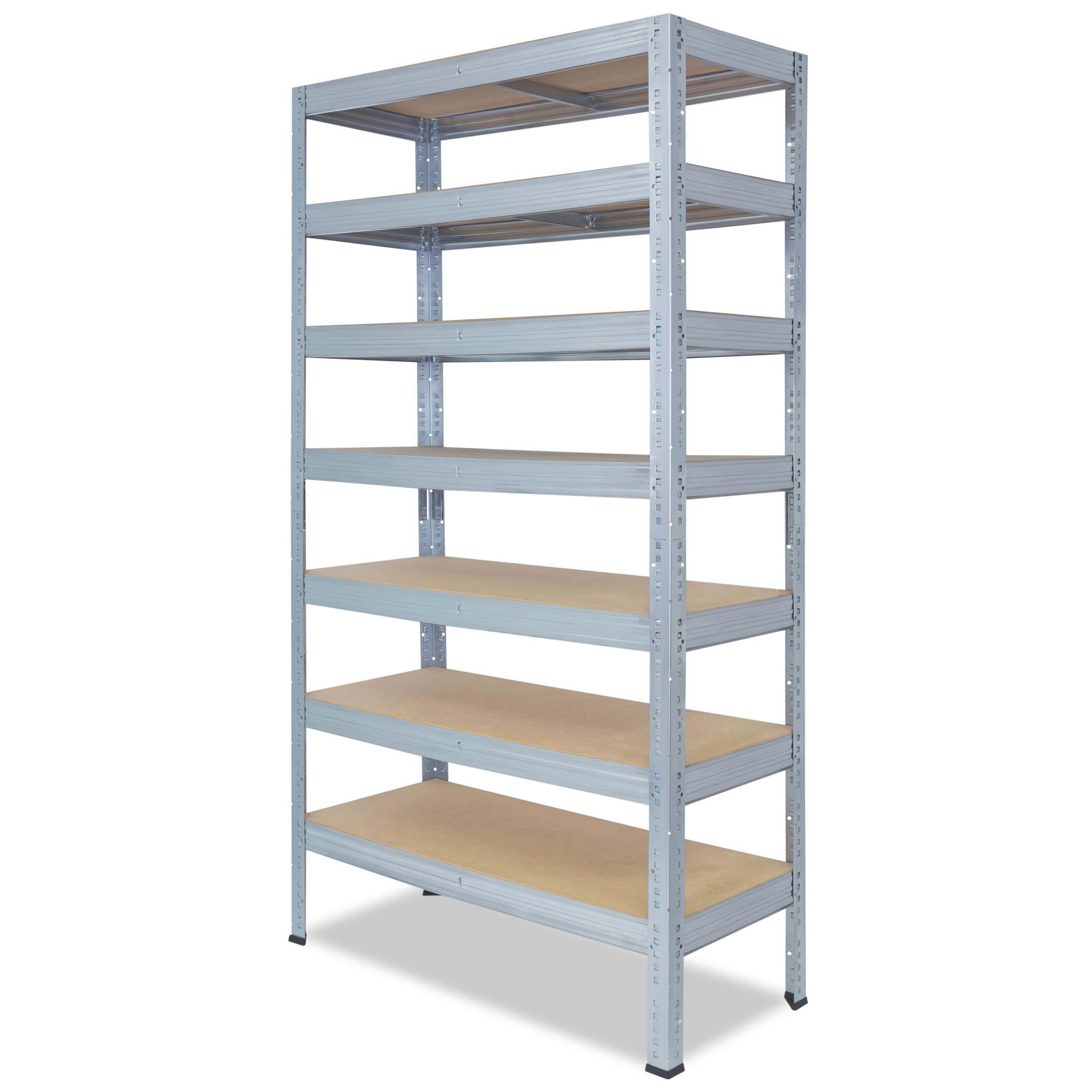 Tragkraft, Werkstattregal 142kg je 230x60x45cm Metall Böden als Schwerlastregal Lagerregal, Kellerregal, Regale shelfplaza Steckregal Metallregal PROFI, Garagenregal, & mit Regal verzinkt, 7