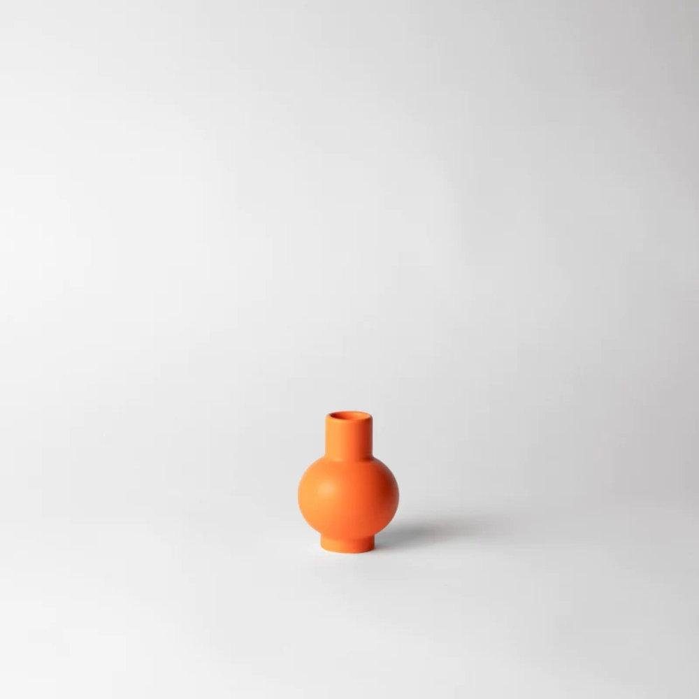 Vibrant Strøm Ceramic Orange Vase (Mini) Dekovase Raawii