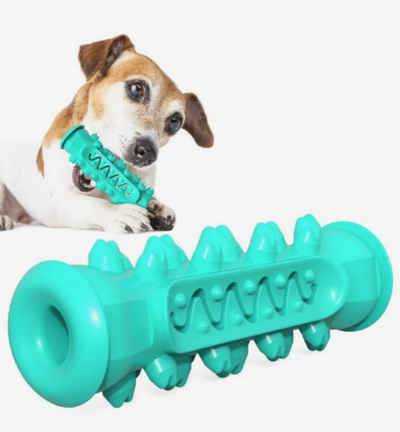 Bäll Жувальні іграшки Для собак interaktiver Kauknochen mit Noppen, befüllbar, robust, langlebig, Entfernung von Zahnstein und Plaque