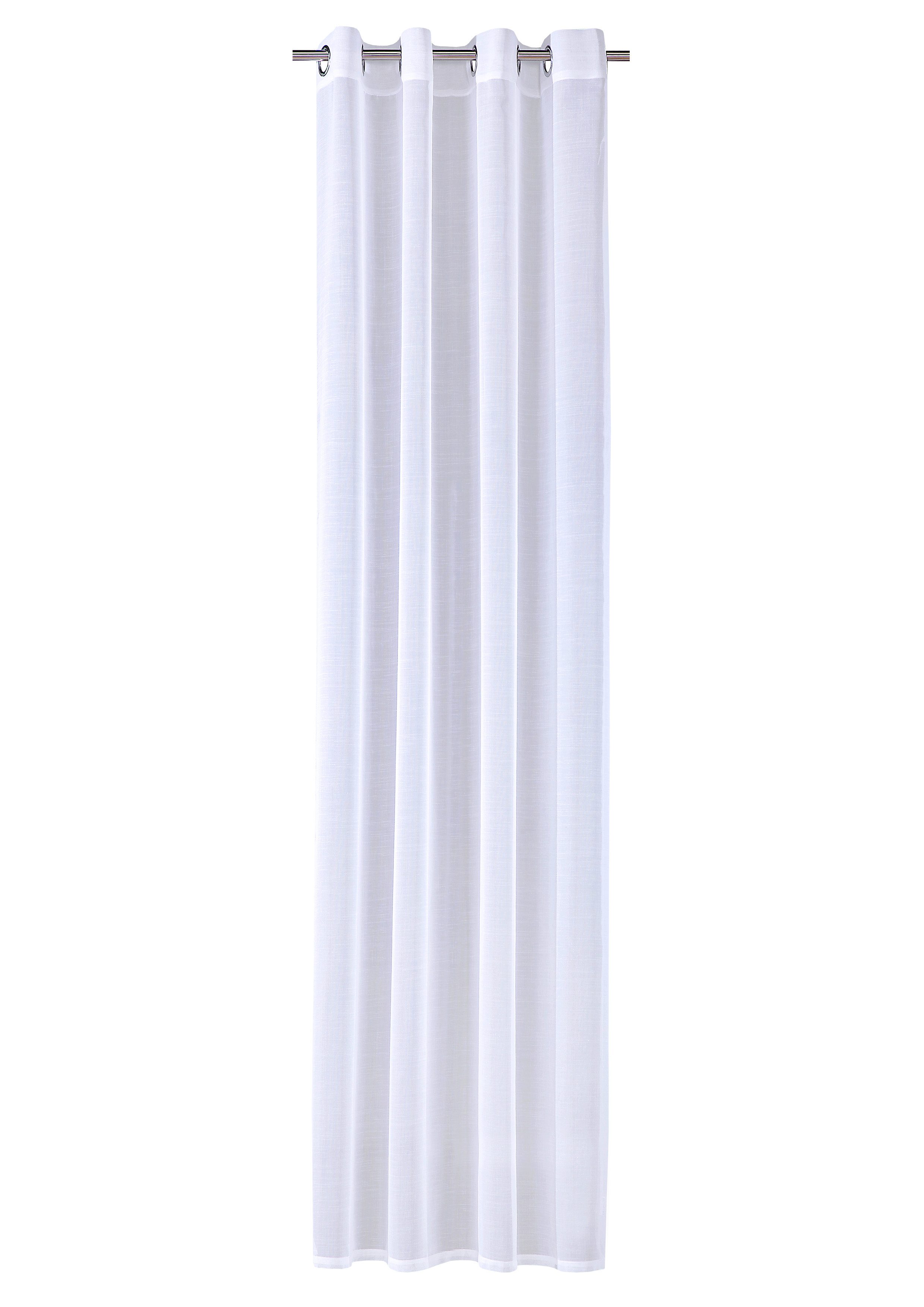 Verdi Vorhang Ösenschal Lilli 140 x 245 cm, Ösen, halbtransparent