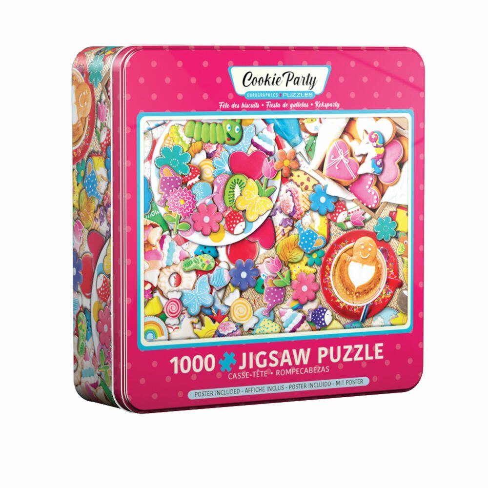 Party EUROGRAPHICS Puzzledose, Puzzleteile 1000 Kekse in Puzzle