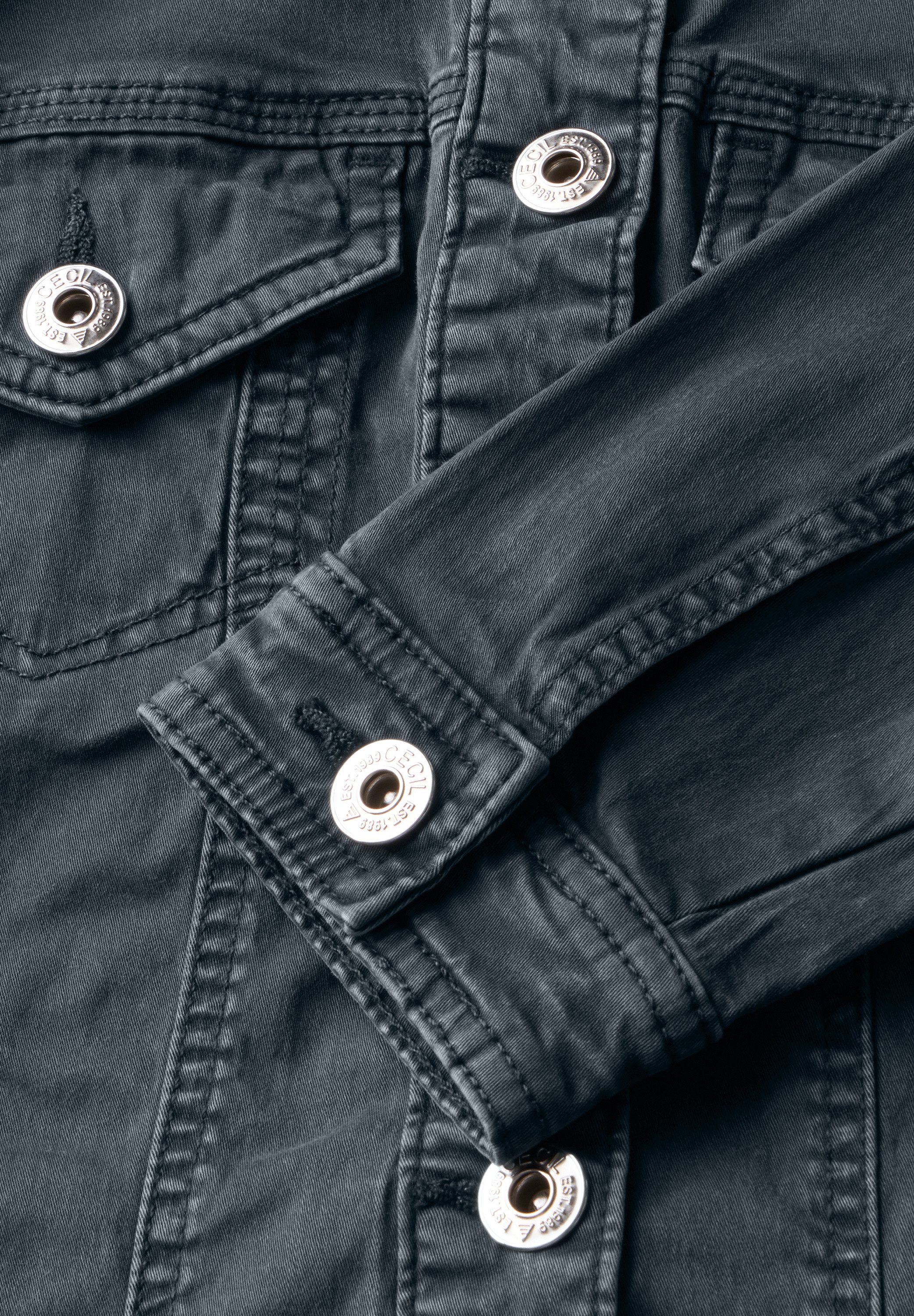 CECIL Jeansjacke aus Baumwolle mit Stretchanteil