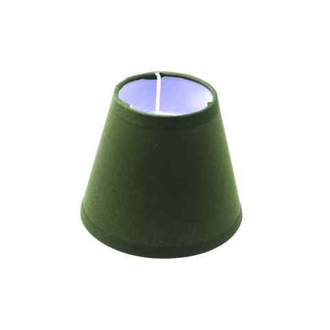 B&S Lampenschirm Mini Lampemschirm grün H 10,5 x Ø 12 cm für E14 Standardfassungen
