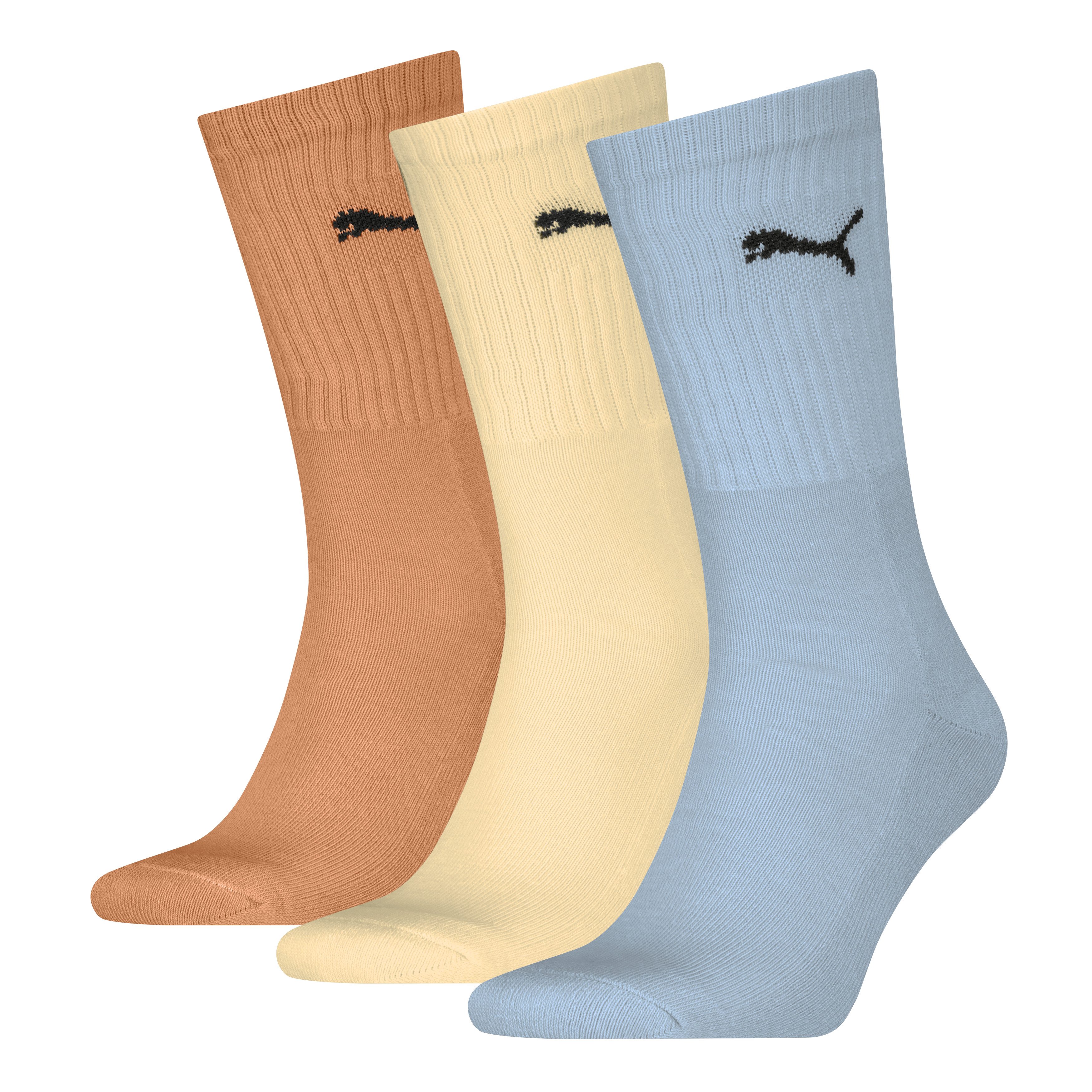 PUMA Socken PUMA UNISEX CREW SOCK 3P (3 Paar) mit farblichem Logo
