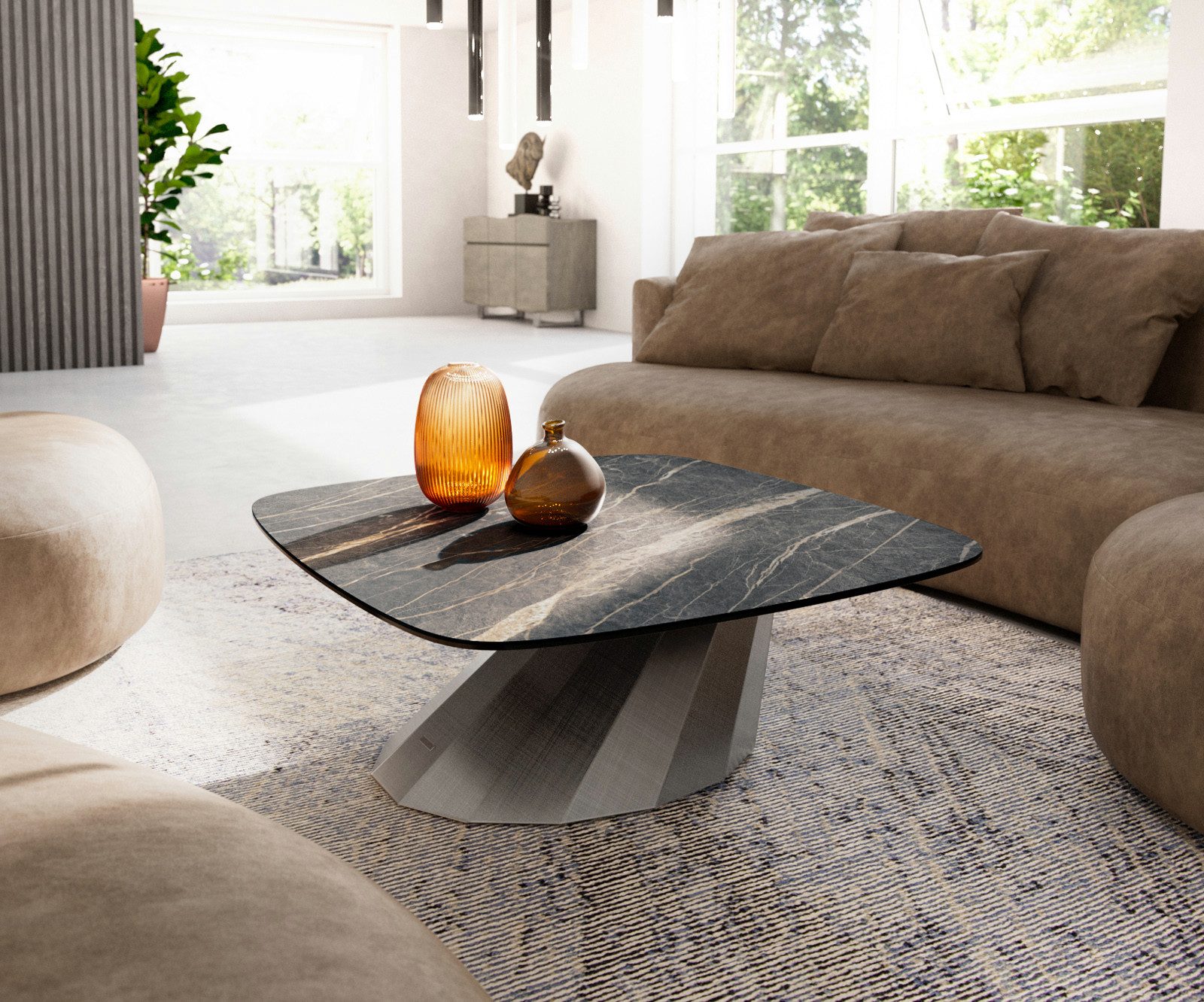 DELIFE Couchtisch Edge, Boot 90x90 cm günstig online kaufen