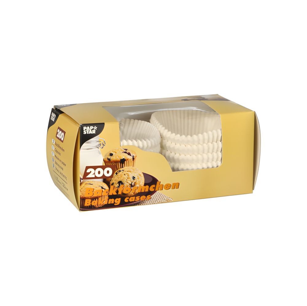 PAPSTAR Backform Backförmchen Ø 5 cm, 2,5 cm weiss 200 Stk