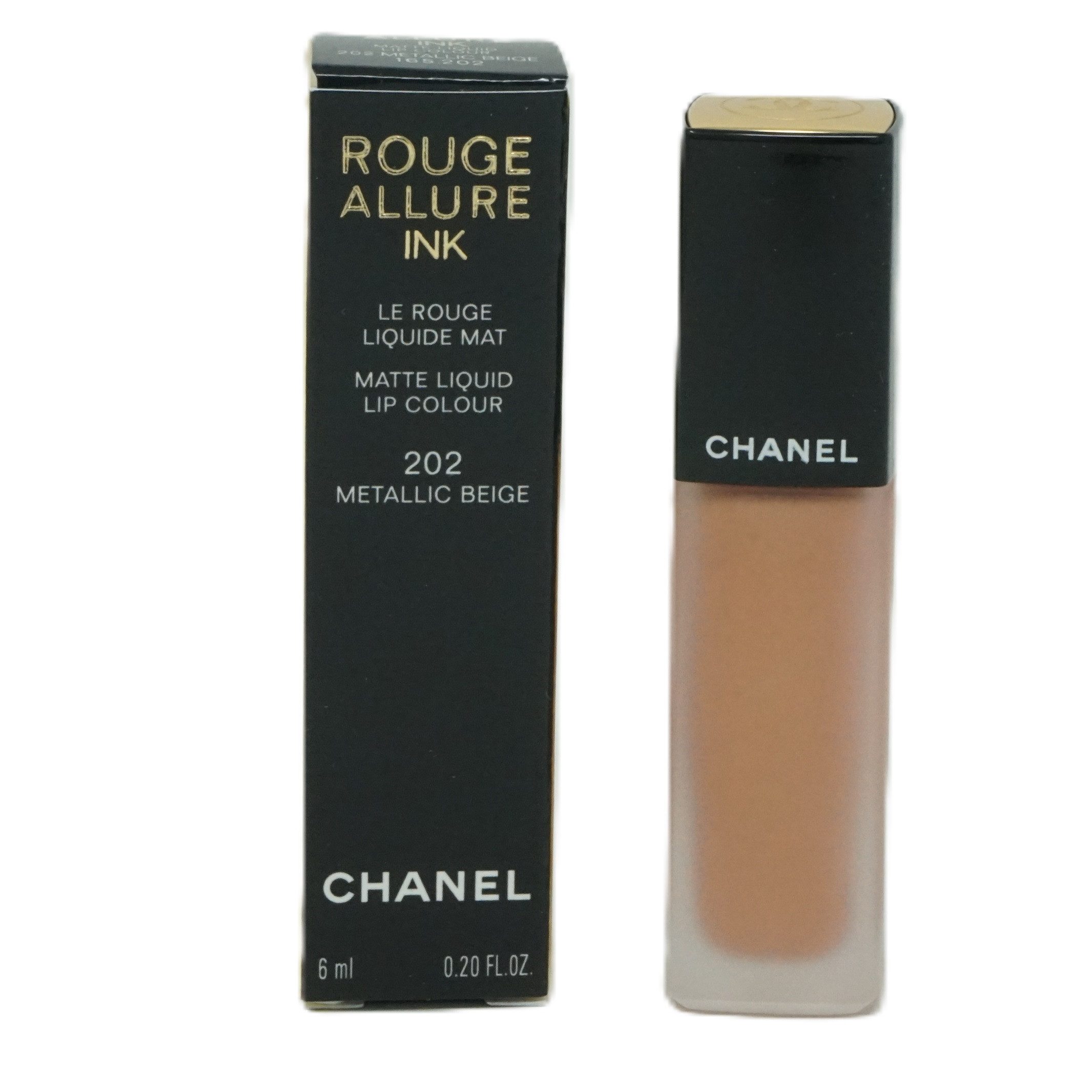 CHANEL Lippenstift Chanel Rouge Allure Ink Lippenstift 6ml Metallic Beige 202