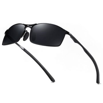 FIDDY Sonnenbrille Polarisierte Sport-Sonnenbrille für Herren, (1-St., Metallfeder-Radsport-Sonnenbrille) Modisch und vielseitig