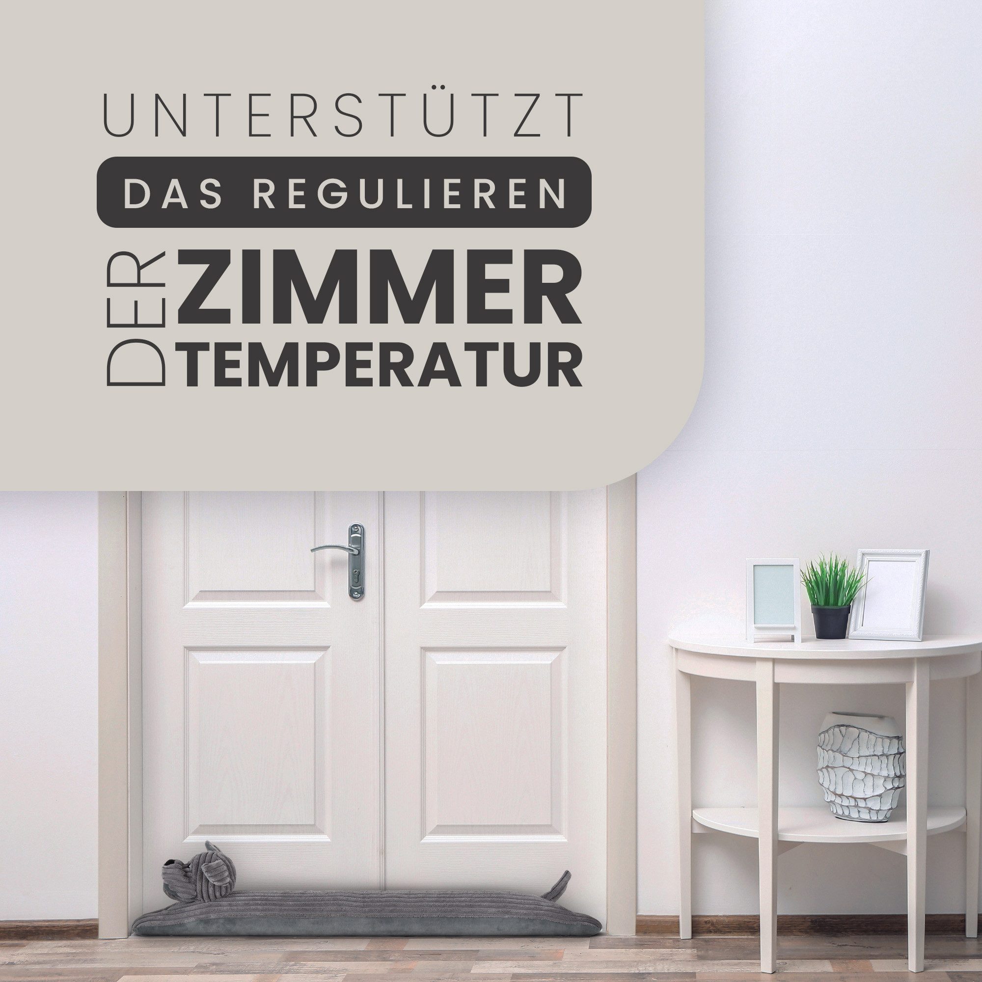 Bestlivings Zugluftstopper für Türen Ø10x90 cm, in liebevollen Tierdesigns, Kälteschutz, Luftstopper, Durchzustopper