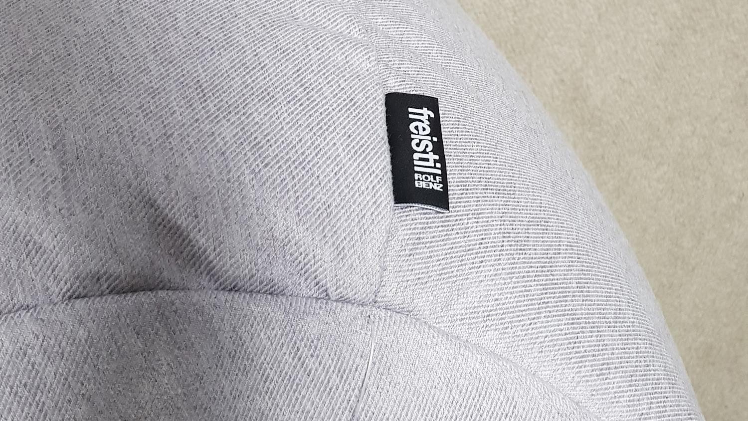 freistil ROLF BENZ Sessel Hocker Pouf ROLF BENZ freistil 171 Sitzkissen Stoff signalgrau