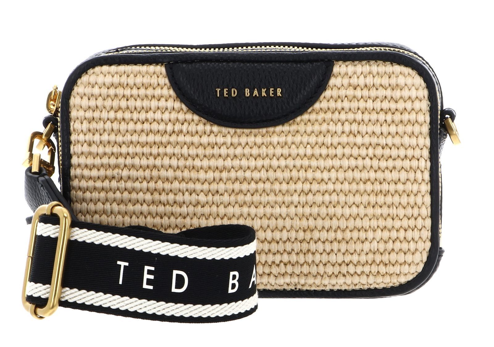 Ted Baker Umhängetasche Baria Mini Webbing Faux Raffia Camera Bag