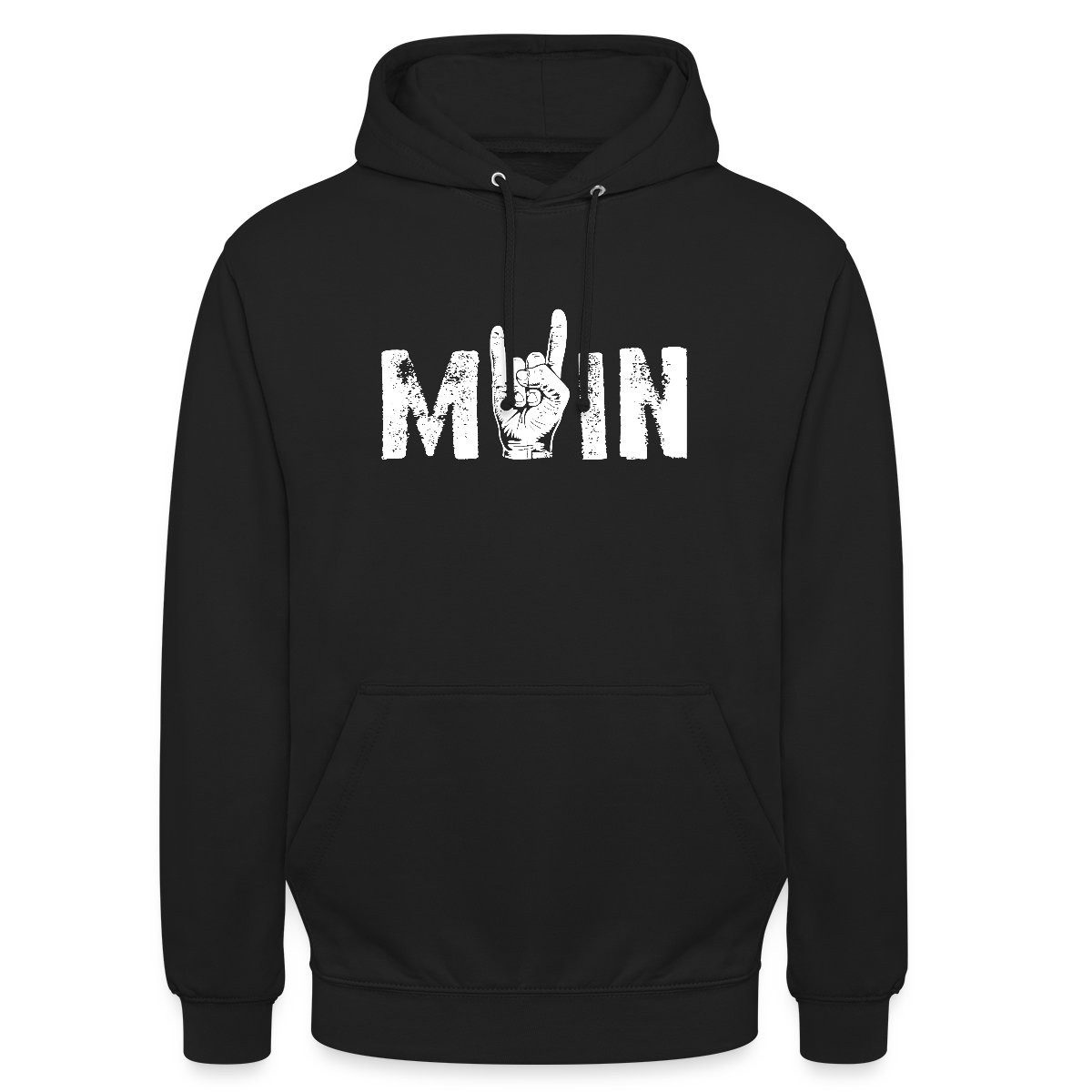 Spreadshirt Hoodie Moin Rock n Roll Gruß Aus Dem Norden Musik Rocker Unisex Hoodie (1-tlg)