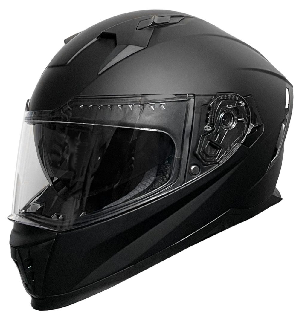 RALLOX Helmets Motorradhelm Integralhelm 69 Helm Rollerhelm Motorradhelm matt schwarz Größe L