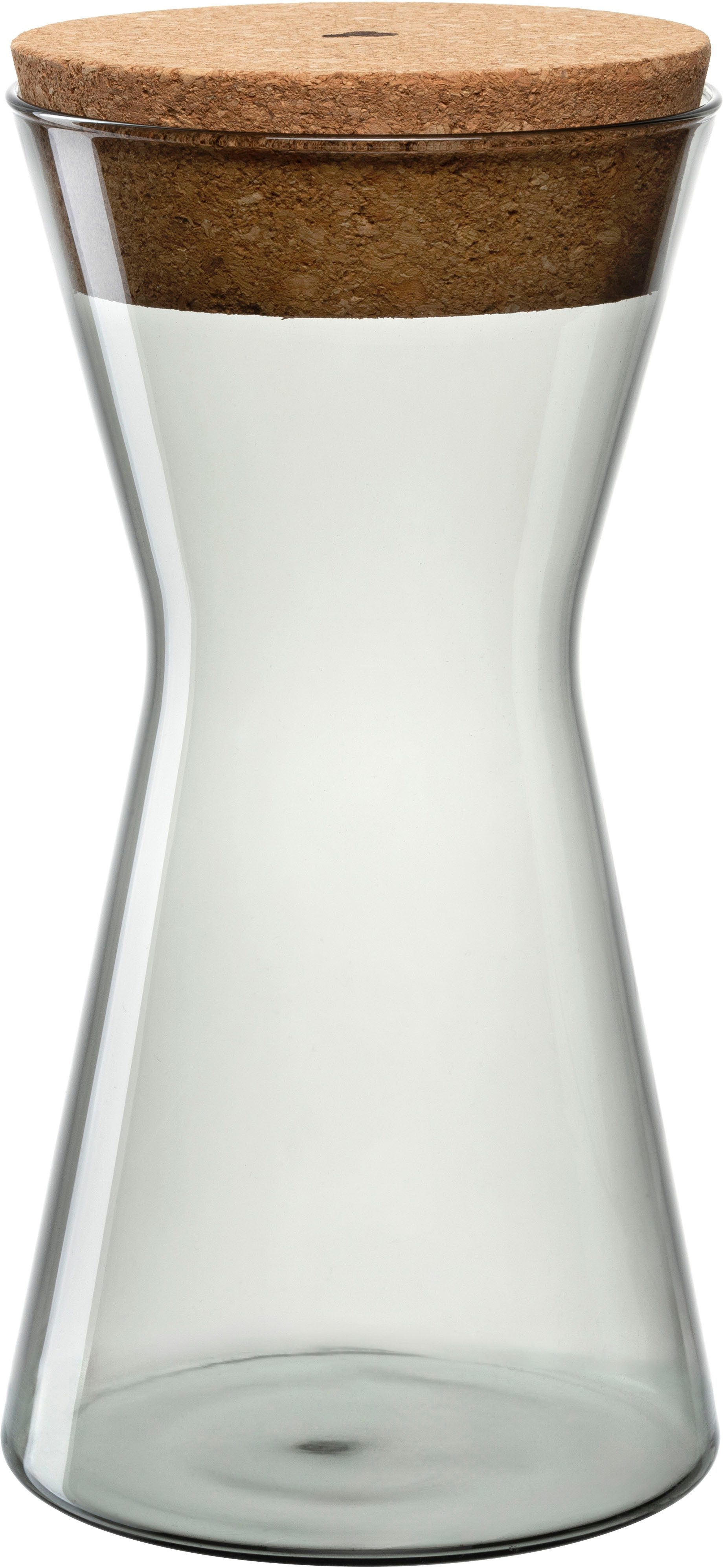 LEONARDO Vorratsdose FORMA X, mit Korkdeckel, Borosilikatglas, Kork, (1-tlg), spülmaschinenfest