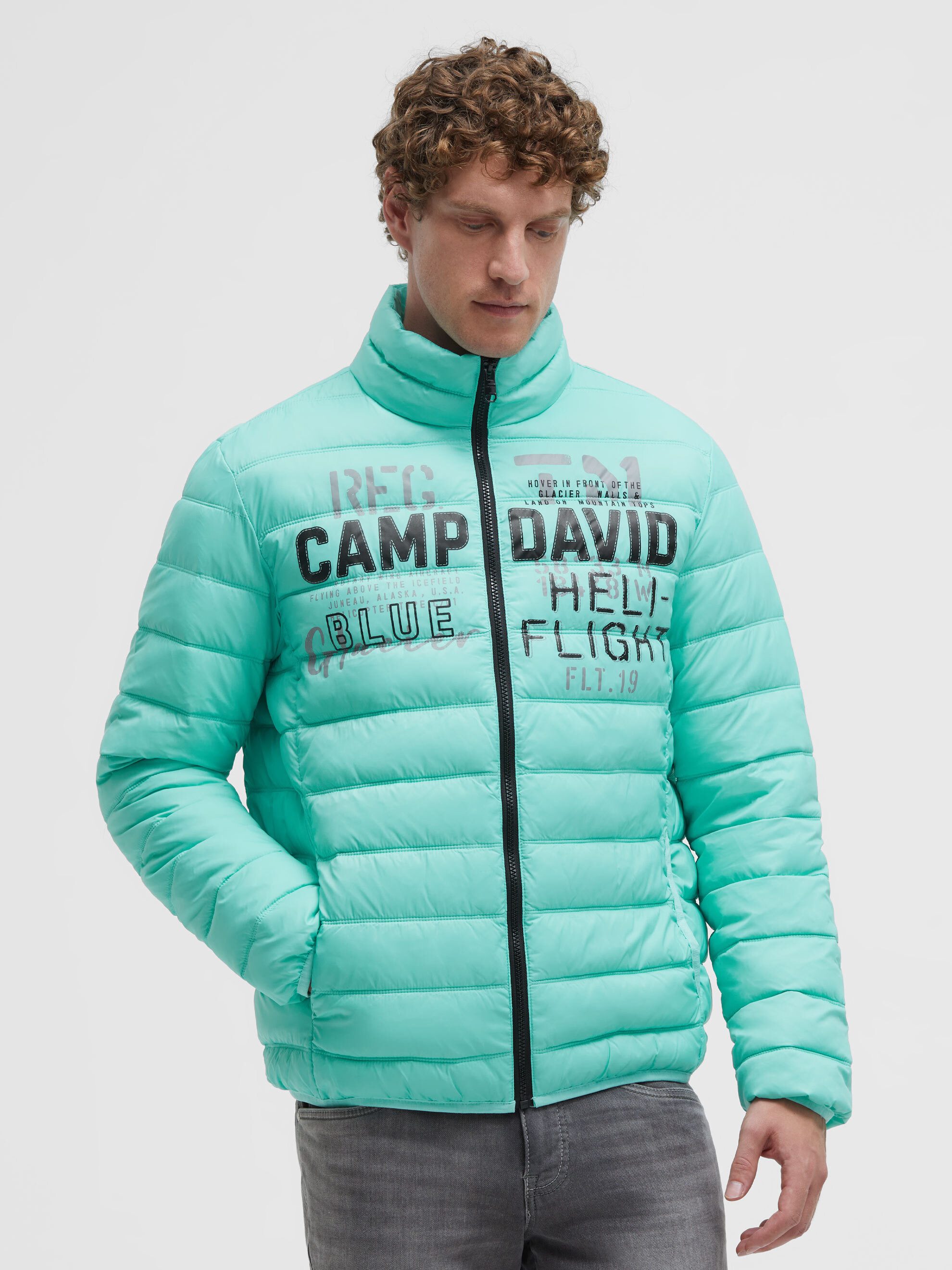 CAMP DAVID Steppjacke mit elastischem Saumabschluss