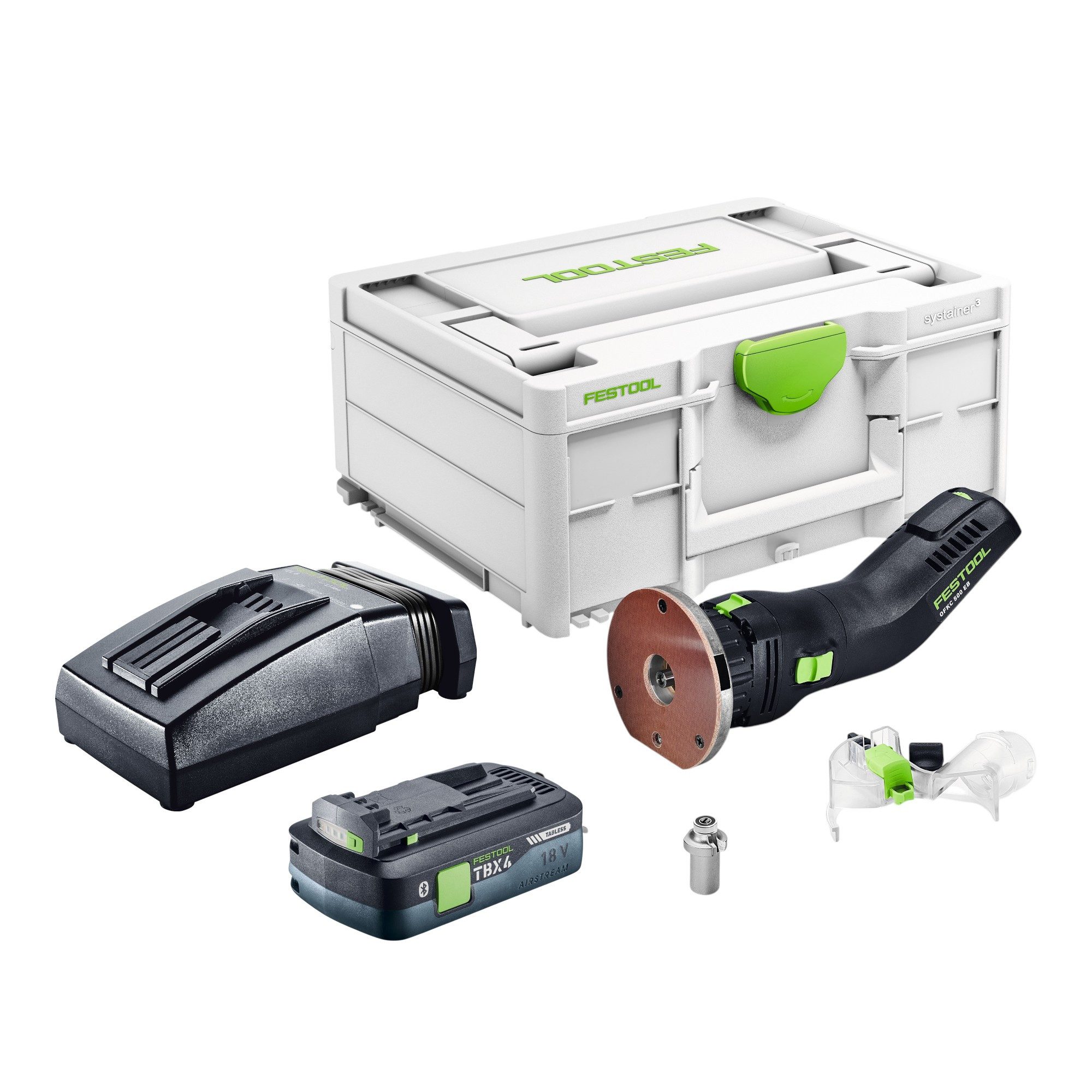 FESTOOL Oberfräse OFKC 500 R3 EB-Basic 18 V + 1x Akku 4,0Ah + Ladegerät + Systainer