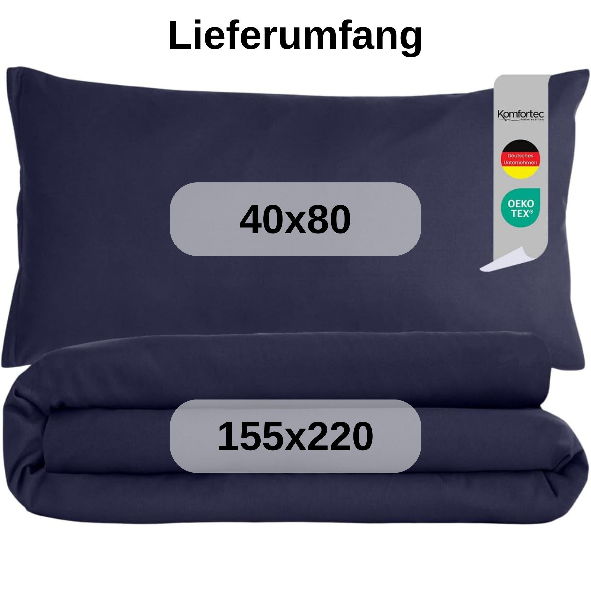 Komfortec Bettwäsche Premium, 135 x 200 bis 220 x 240 cm, 6 verschiedene Gr günstig online kaufen