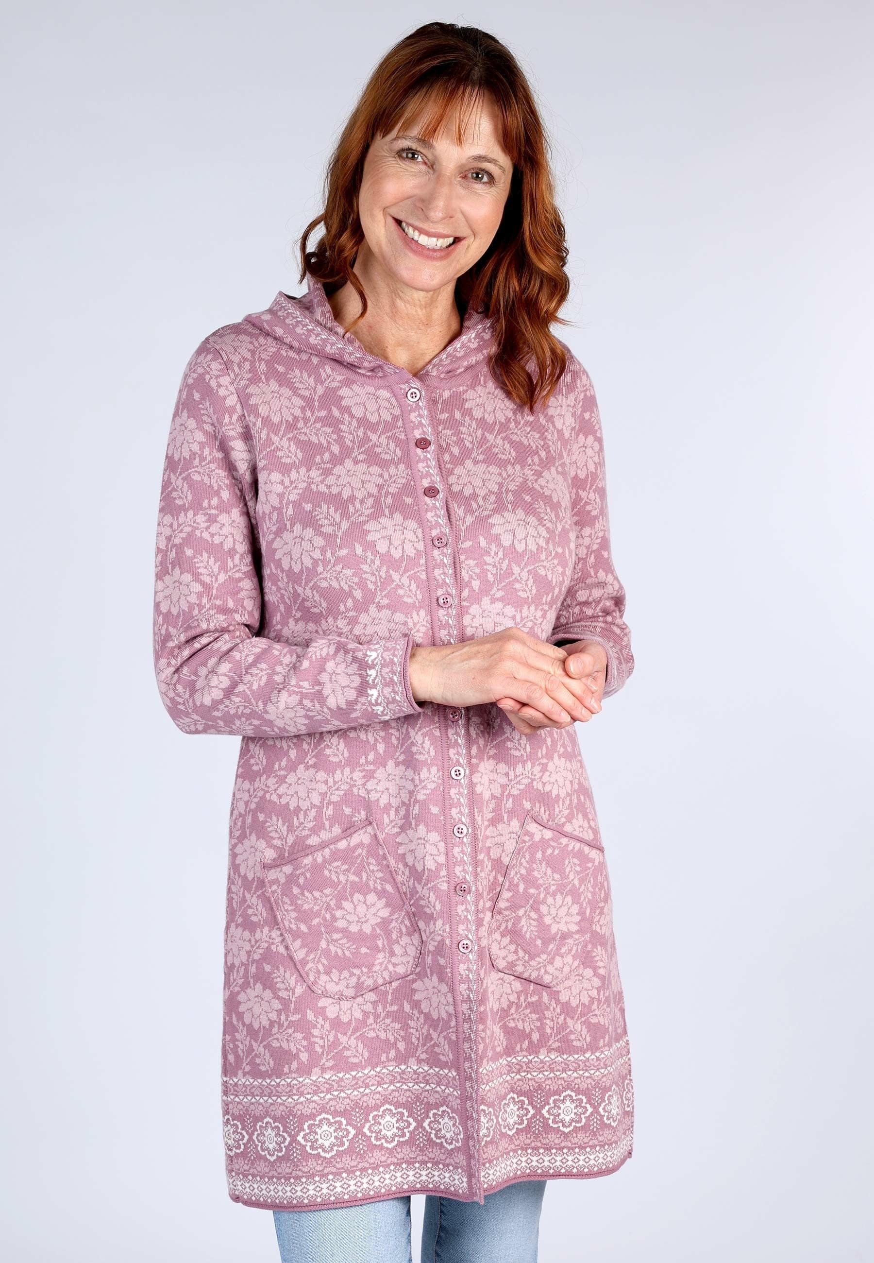 Sorgenfri Sylt Strickmantel Glory Ajour-Strickdetails günstig online kaufen